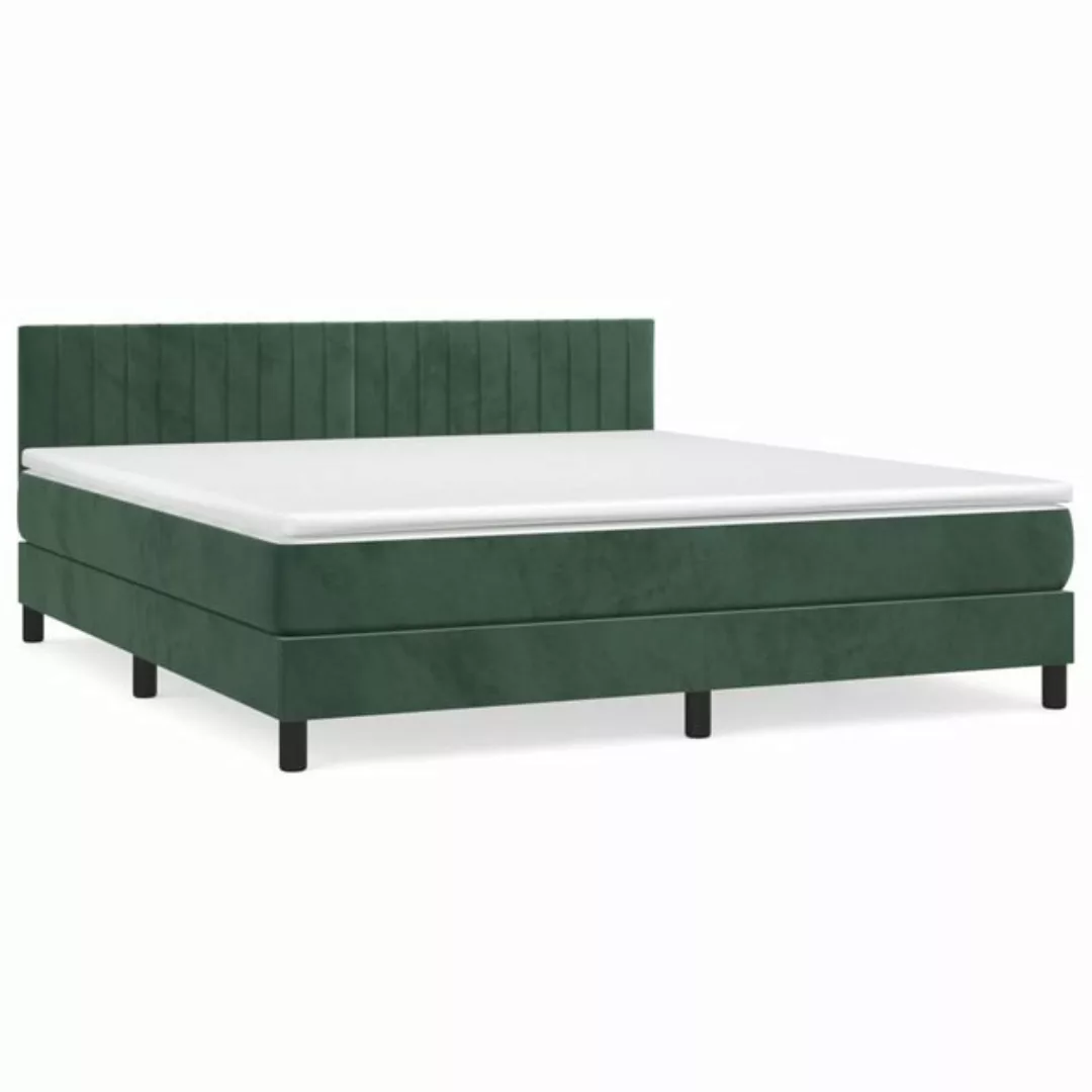 vidaXL Boxspringbett Bett Boxspringbett mit Matratze Samt (180 x 200 cm, Gr günstig online kaufen