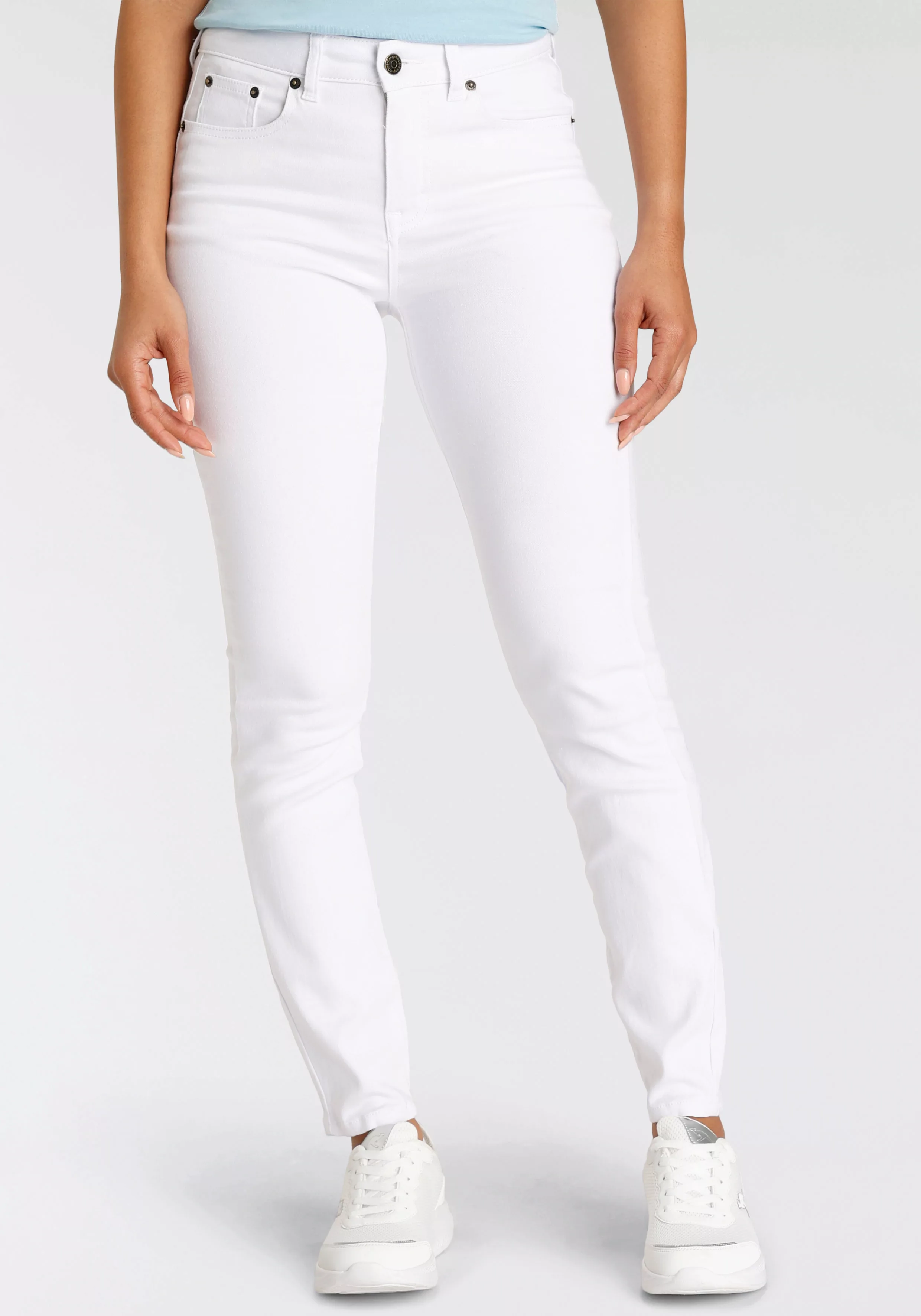 KangaROOS Slim-fit-Jeans "CROPPED HIGH WAIST SLIM FIT" günstig online kaufen