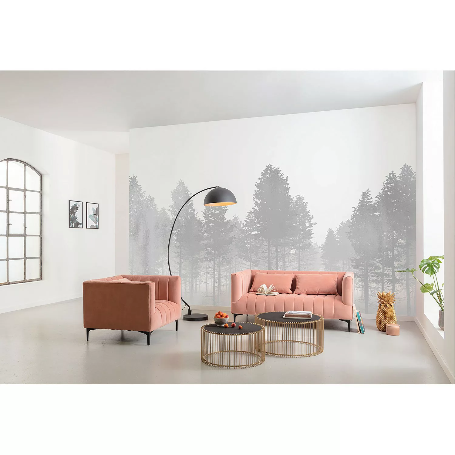 KOMAR Vlies Fototapete - Silver Haze - Größe 400 x 280 cm mehrfarbig günstig online kaufen