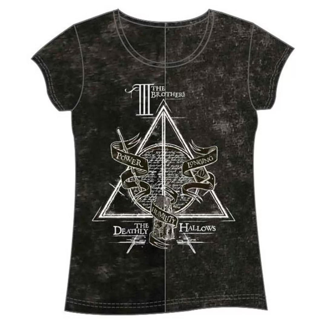 Warner Bros Harry Potter Deathly Hallows Kurzärmeliges T-shirt S Black günstig online kaufen