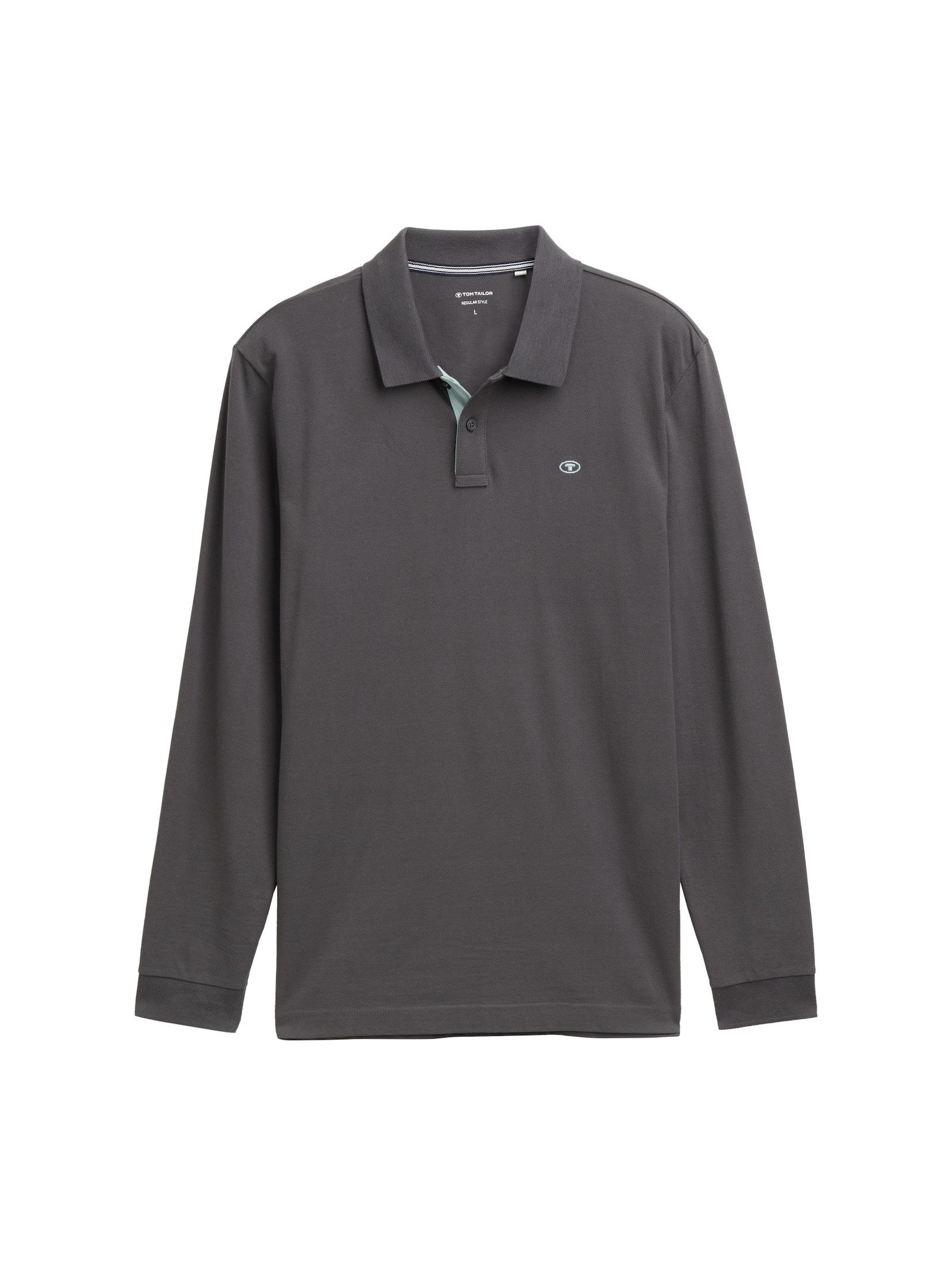 TOM TAILOR Langarm-Poloshirt mit Logo-Stickerei günstig online kaufen