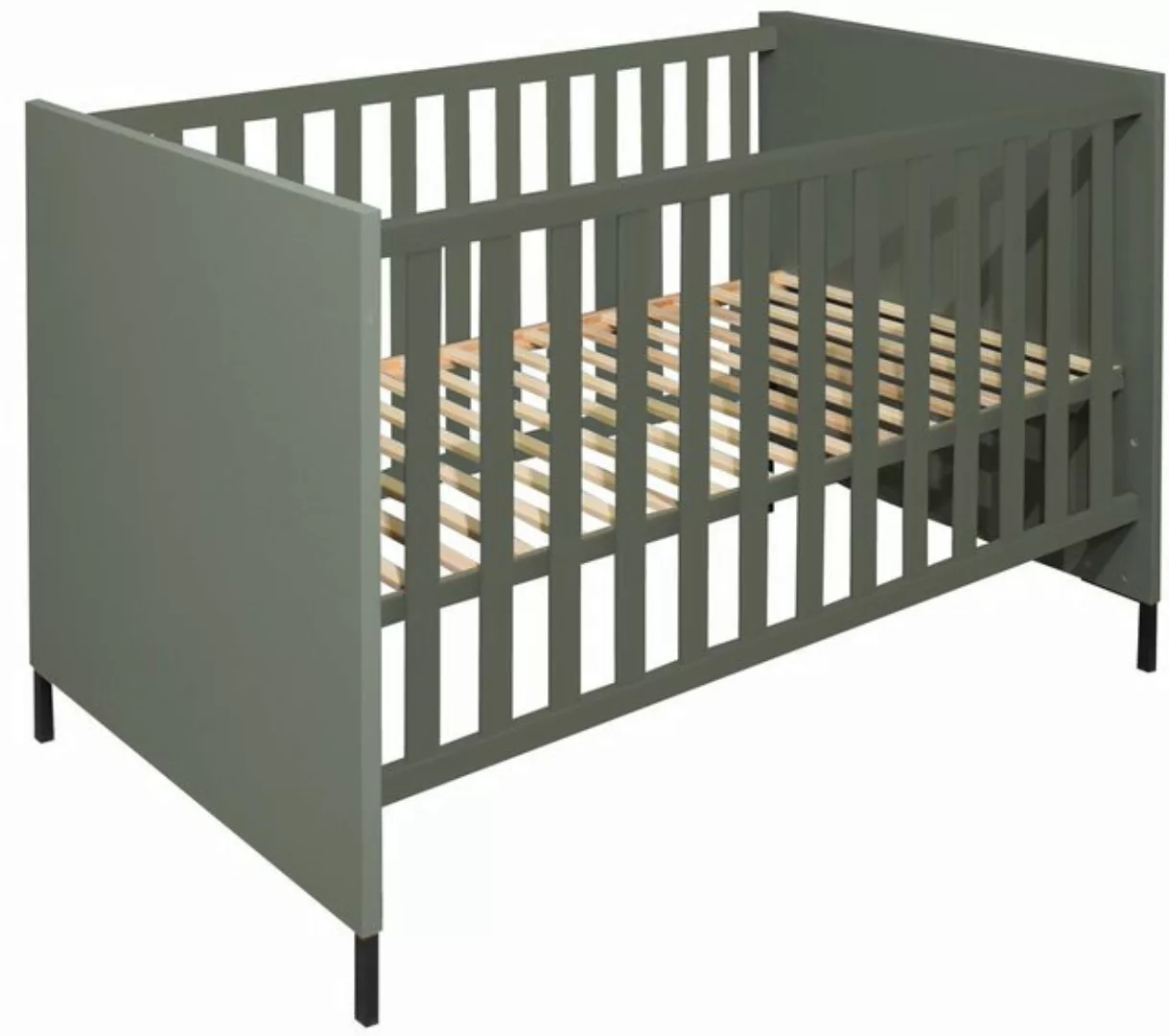 freiraum Babybett Ole, in pine green matt - 78x93x144cm (BxHxT) günstig online kaufen