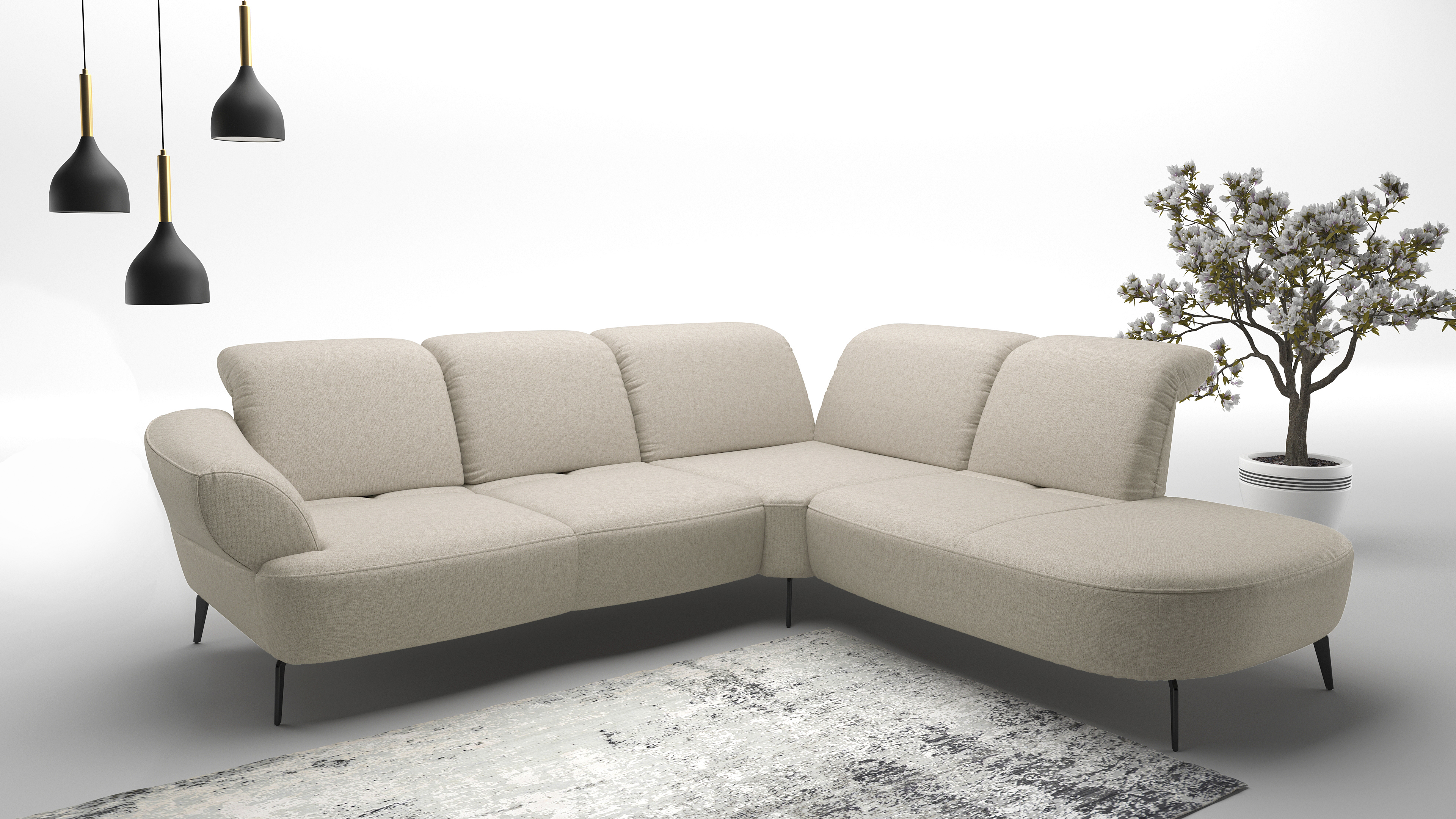 sit&more Ecksofa »Dance, L-Form, inkl. Sitztiefenverstellung«, inkl. Click& günstig online kaufen