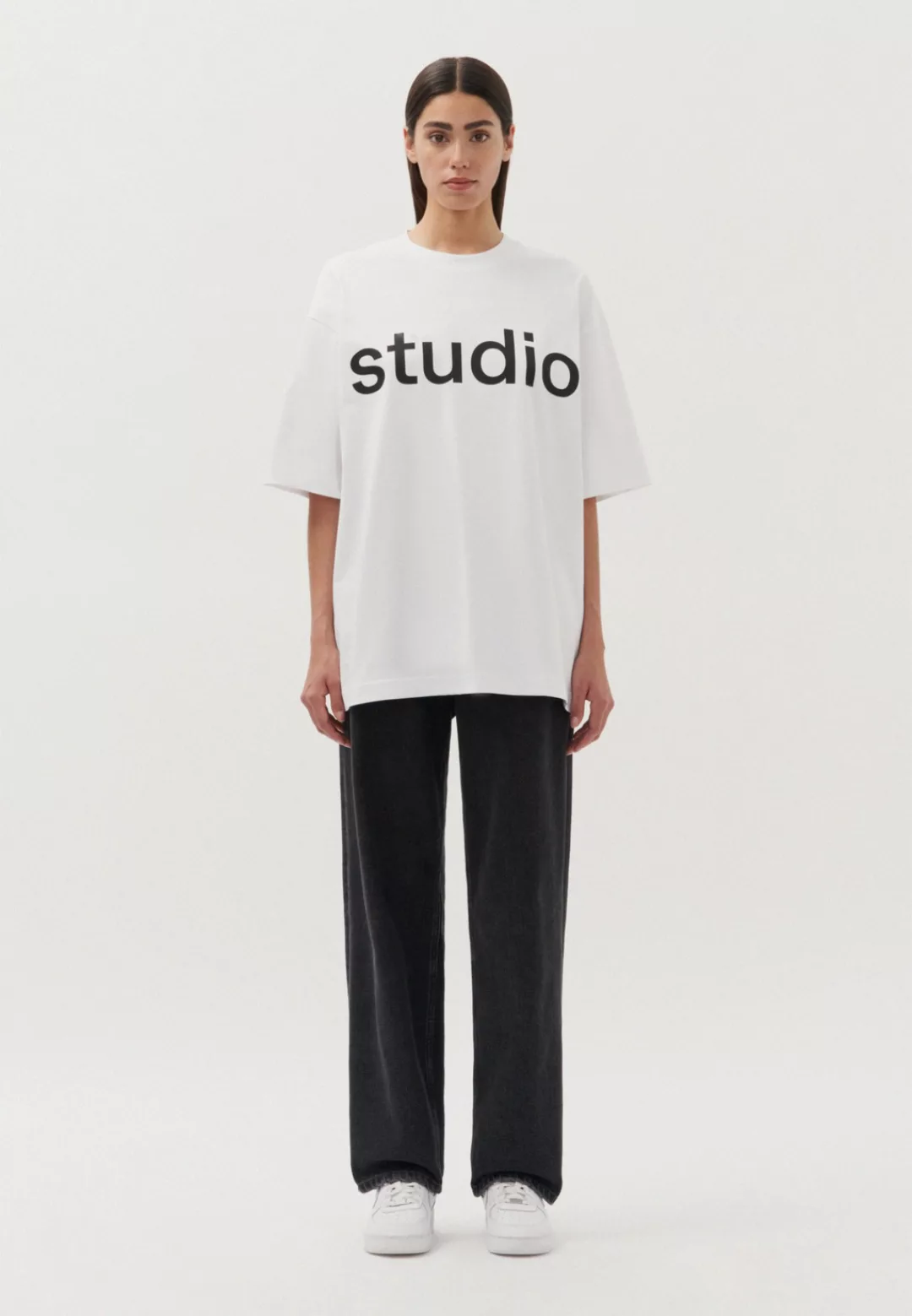 studio seidensticker T-Shirt "Studio", Kurzarm Rundhals Uni günstig online kaufen