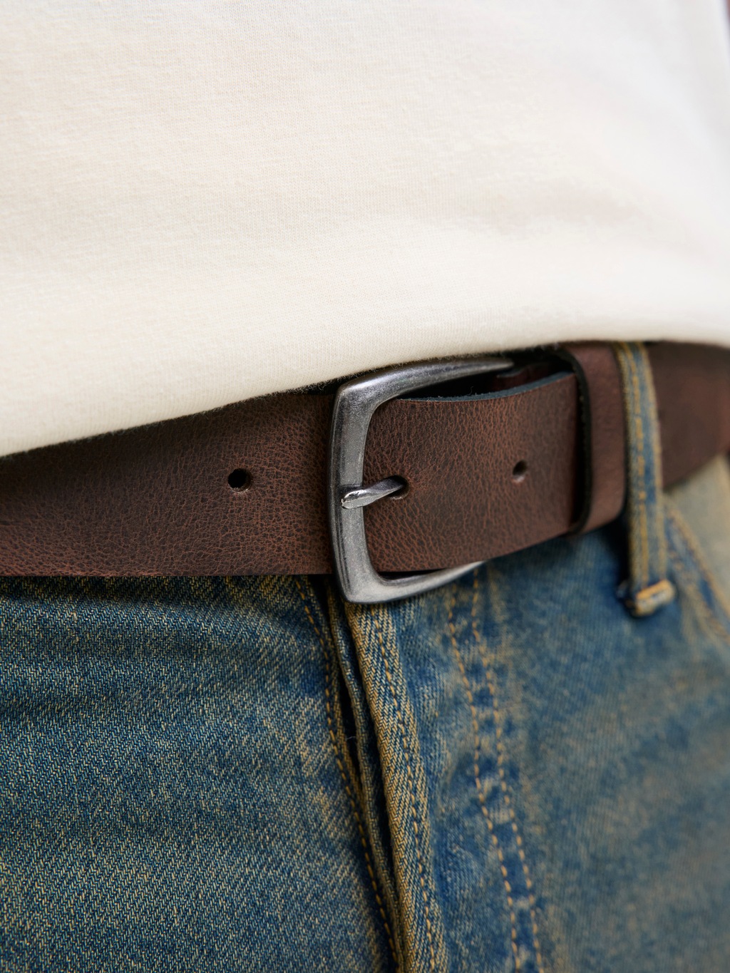 Jack & Jones Ledergürtel "JACMICHAEL LEATHER BELT SN" günstig online kaufen