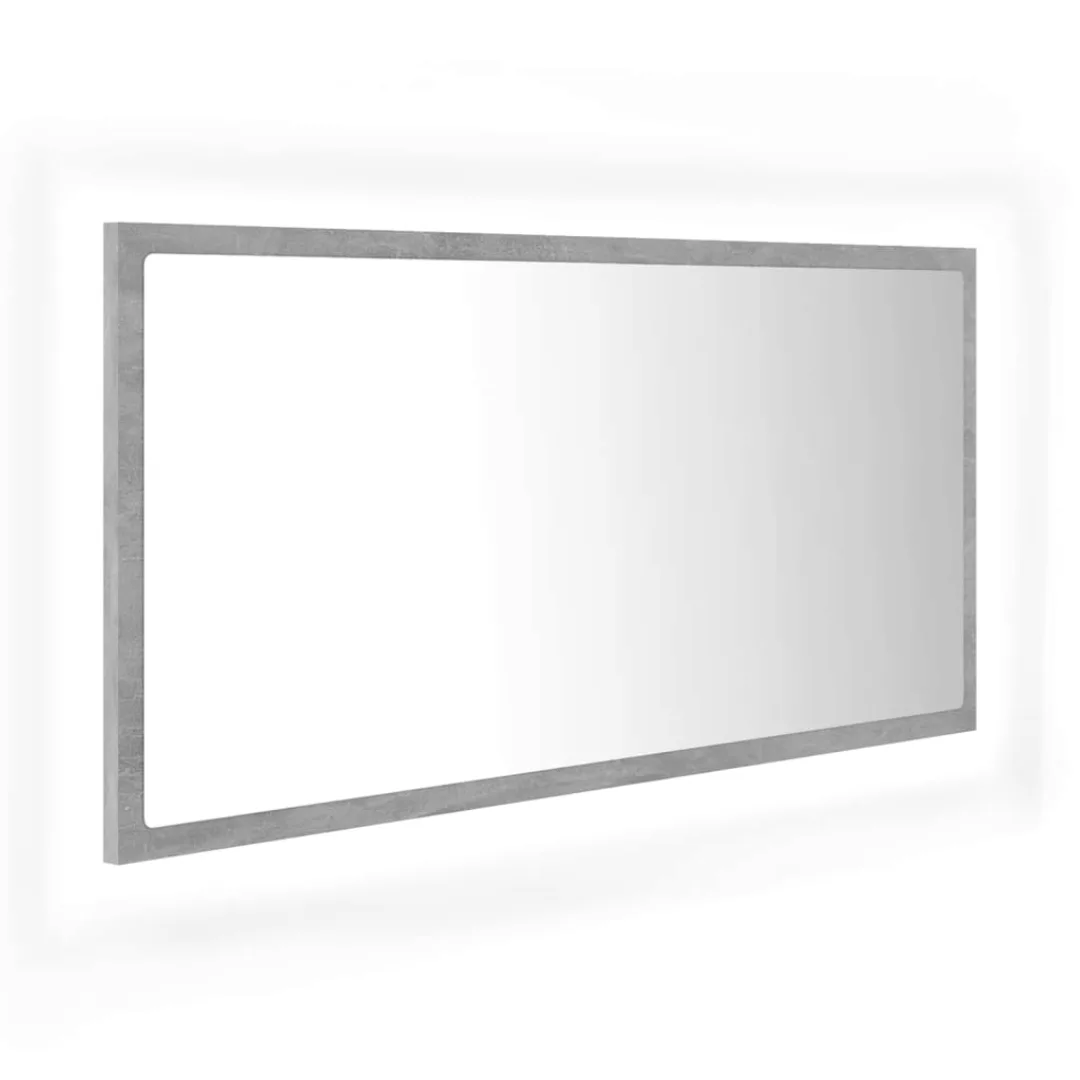 Led-badspiegel Betongrau 90x8,5x37 Cm Spanplatte günstig online kaufen