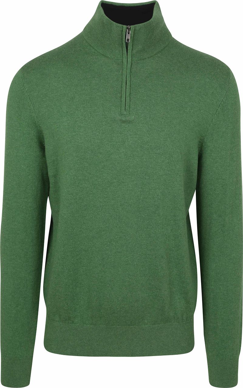 Steppin' Out Half-Zip Pullover Cotton Cashmere Grün - Größe 3XL günstig online kaufen