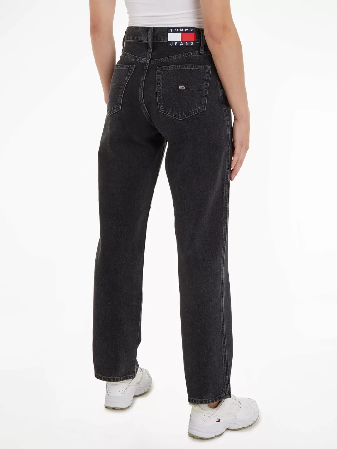 Tommy Jeans Loose-fit-Jeans BETSY MR LS CG4139 mit Markenlabel auf dem Bund günstig online kaufen