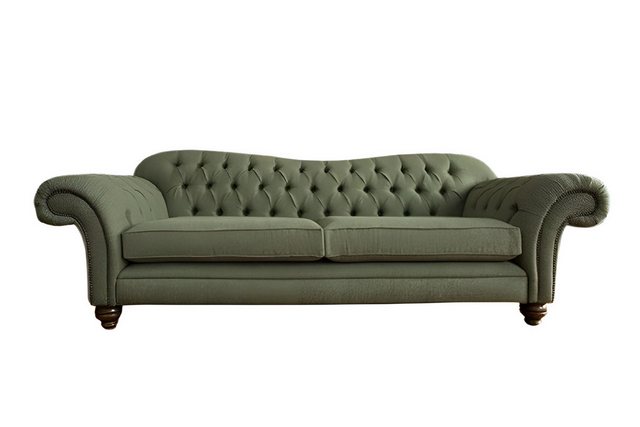 Xlmoebel Sofa Neues graues Chesterfield-Polstermöbel mit 4 Sitzplätzen aus günstig online kaufen