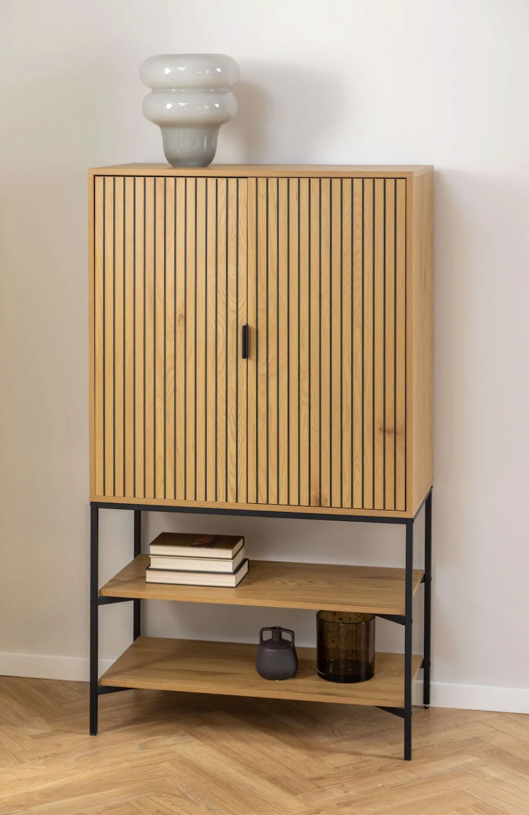 ACTONA GROUP Stauraumschrank "Jaipur Sideboard, Regal,", Wildeiche-Optik, 2 günstig online kaufen