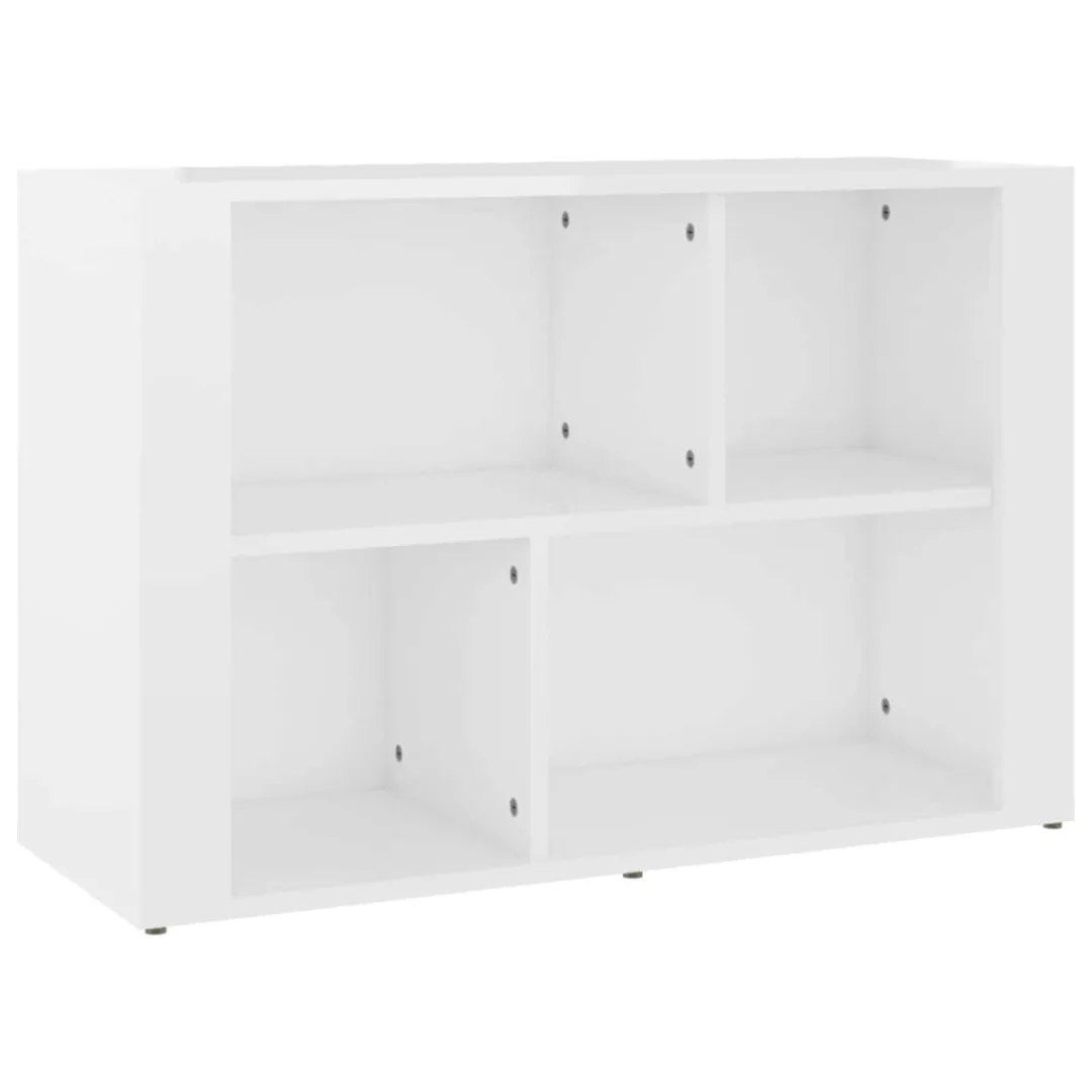 Vidaxl Sideboard Hochglanz-weiß 80x30x54 Cm Holzwerkstoff günstig online kaufen