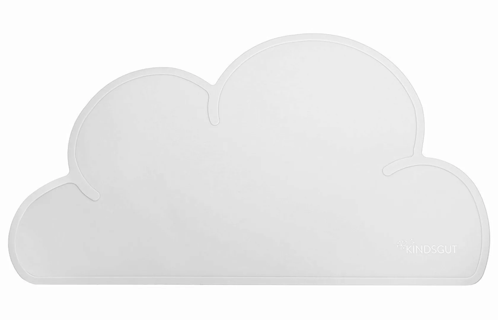 KINDSGUT Platzset Platzdeckchen Wolke, umweltfreundlich, Hellgrau günstig online kaufen