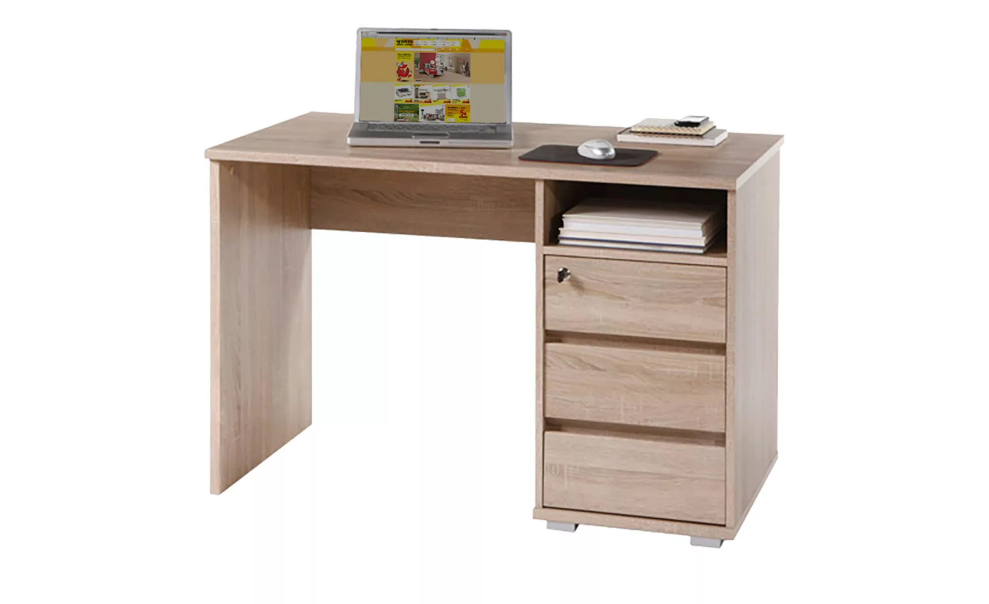 BEGA OFFICE Schreibtisch "Primus 1", mit Schubkasten abschließbar in 3 Farb günstig online kaufen
