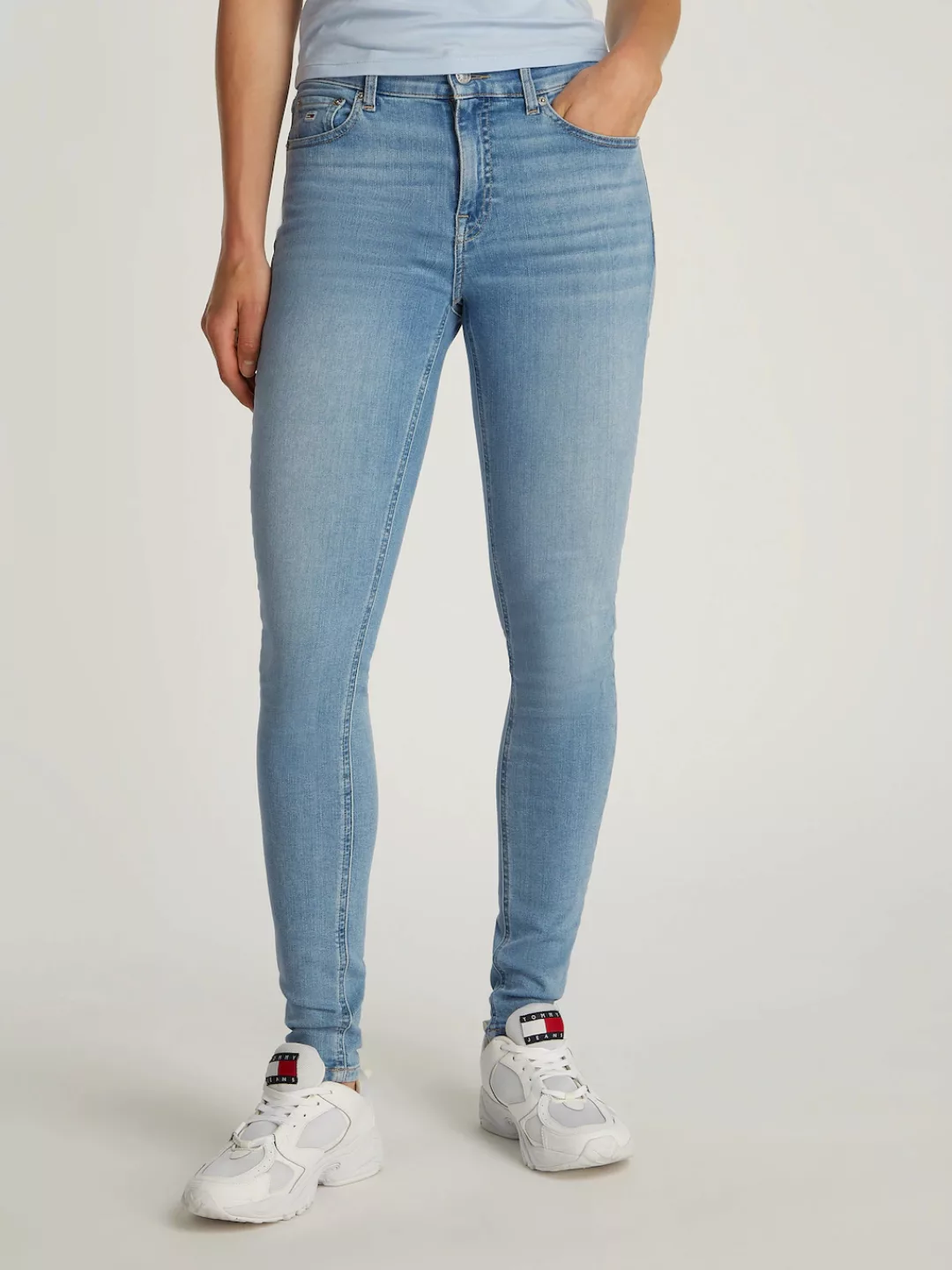 Tommy Jeans Skinny-fit-Jeans "Nora Mid Rise Skinny Fit", mit Waschung, Logo günstig online kaufen