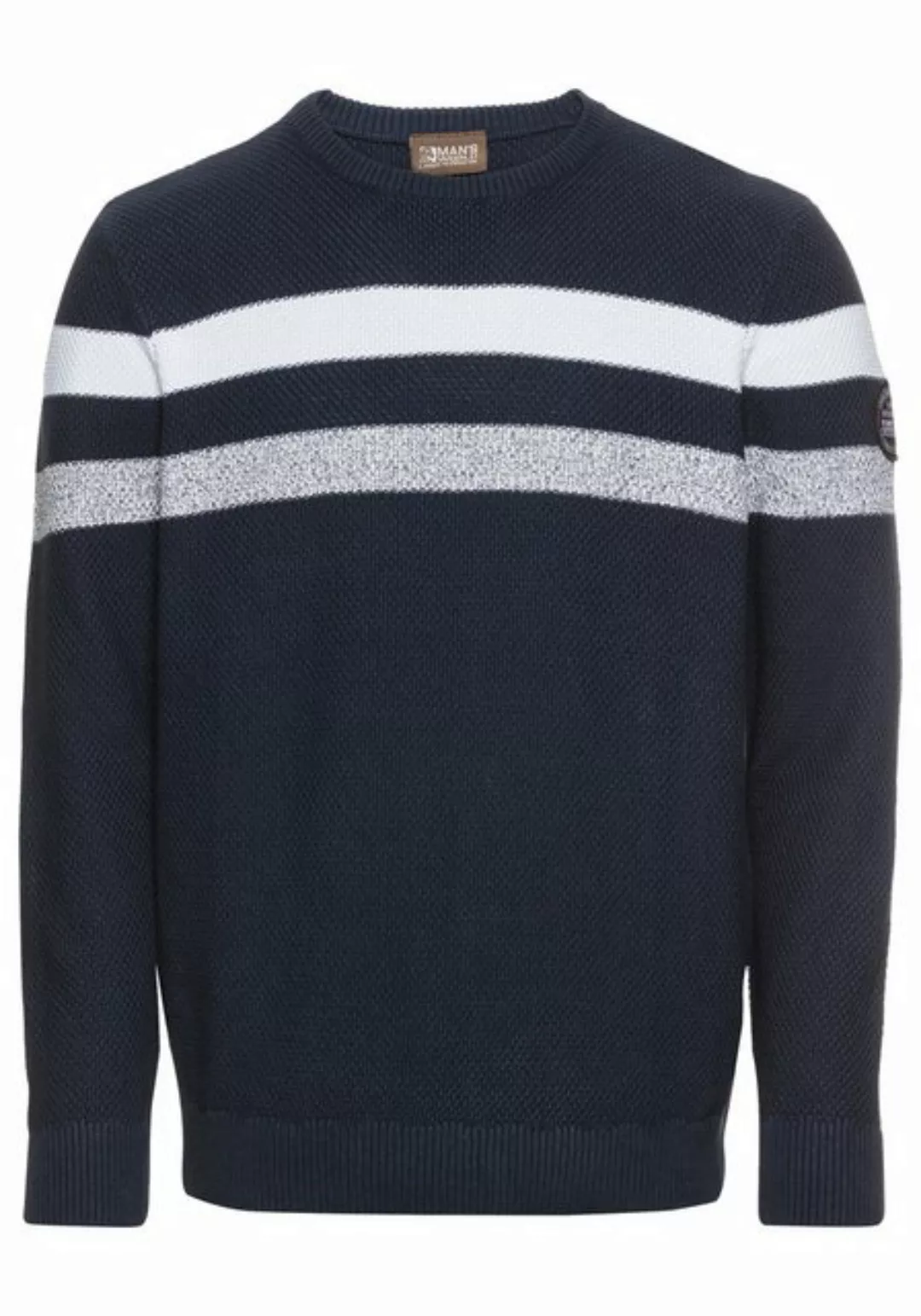 Man's World Strickpullover in melierte Optik günstig online kaufen