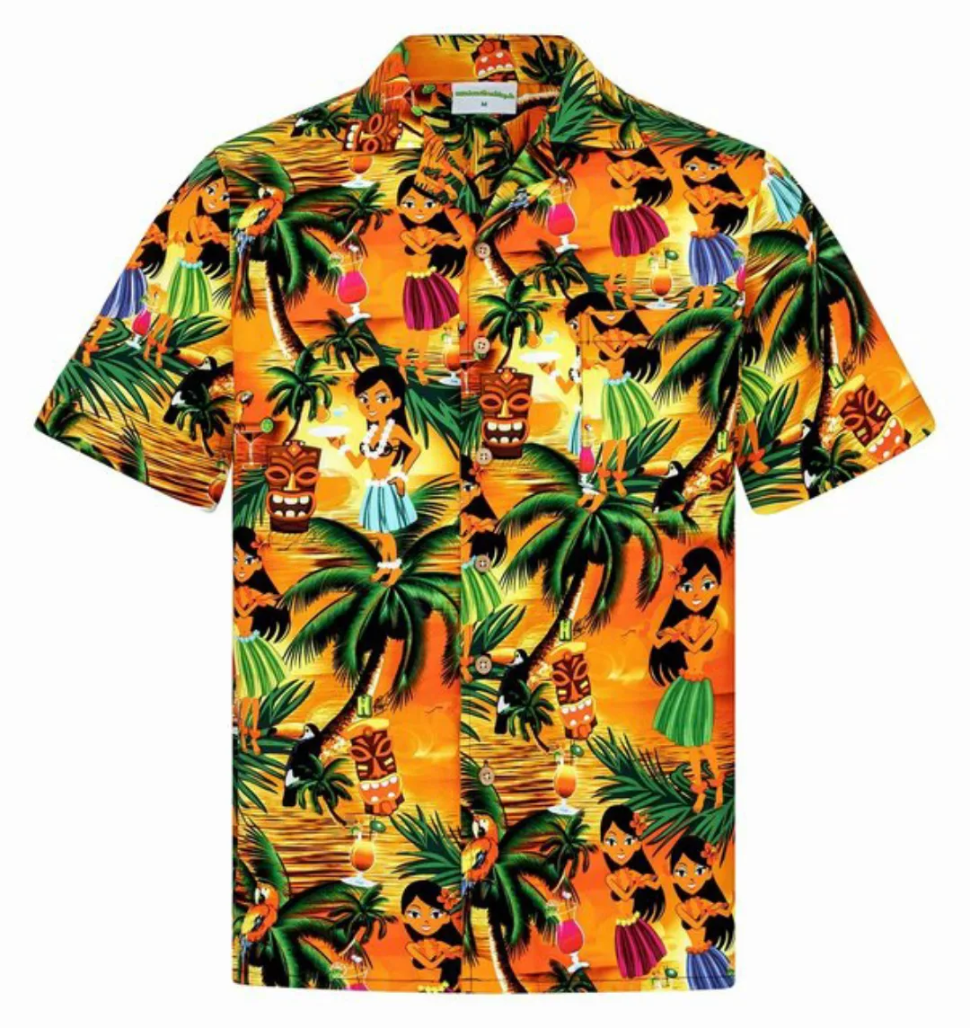 Hawaiihemdshop.de Hawaiihemd Hawaii Hemd Herren Baumwolle Kurzarm Hawaiihem günstig online kaufen