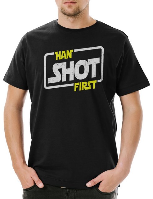 Urban Backwoods Print-Shirt Han Shot First Herren T-Shirt Solo X Red Star F günstig online kaufen