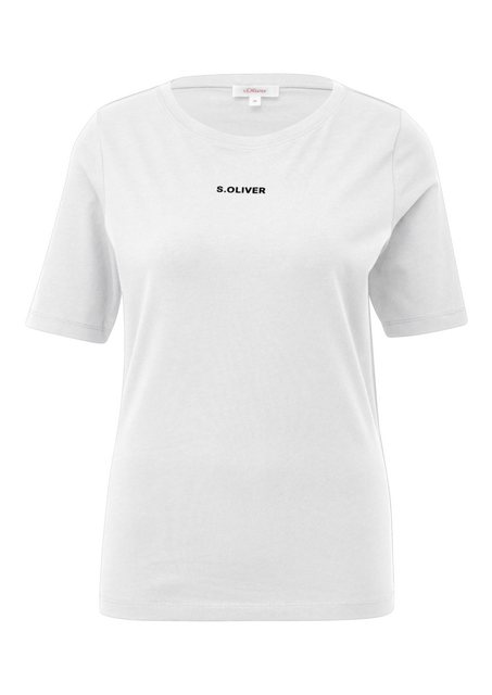 s.Oliver T-Shirt mit Logoschriftzug günstig online kaufen