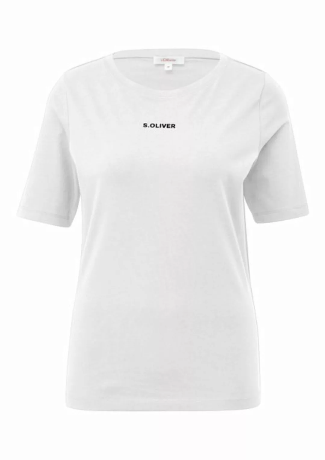 s.Oliver T-Shirt mit Logoschriftzug günstig online kaufen