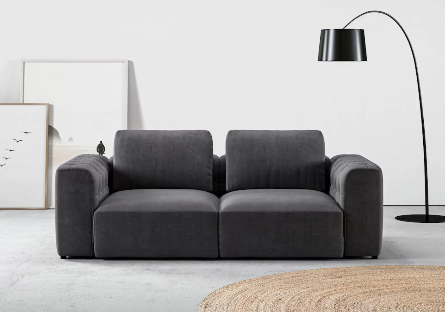 RAUM.ID 2-Sitzer "Cushid", Modulsofa, bestehend aus 2 Teilen, Breite 218 cm günstig online kaufen