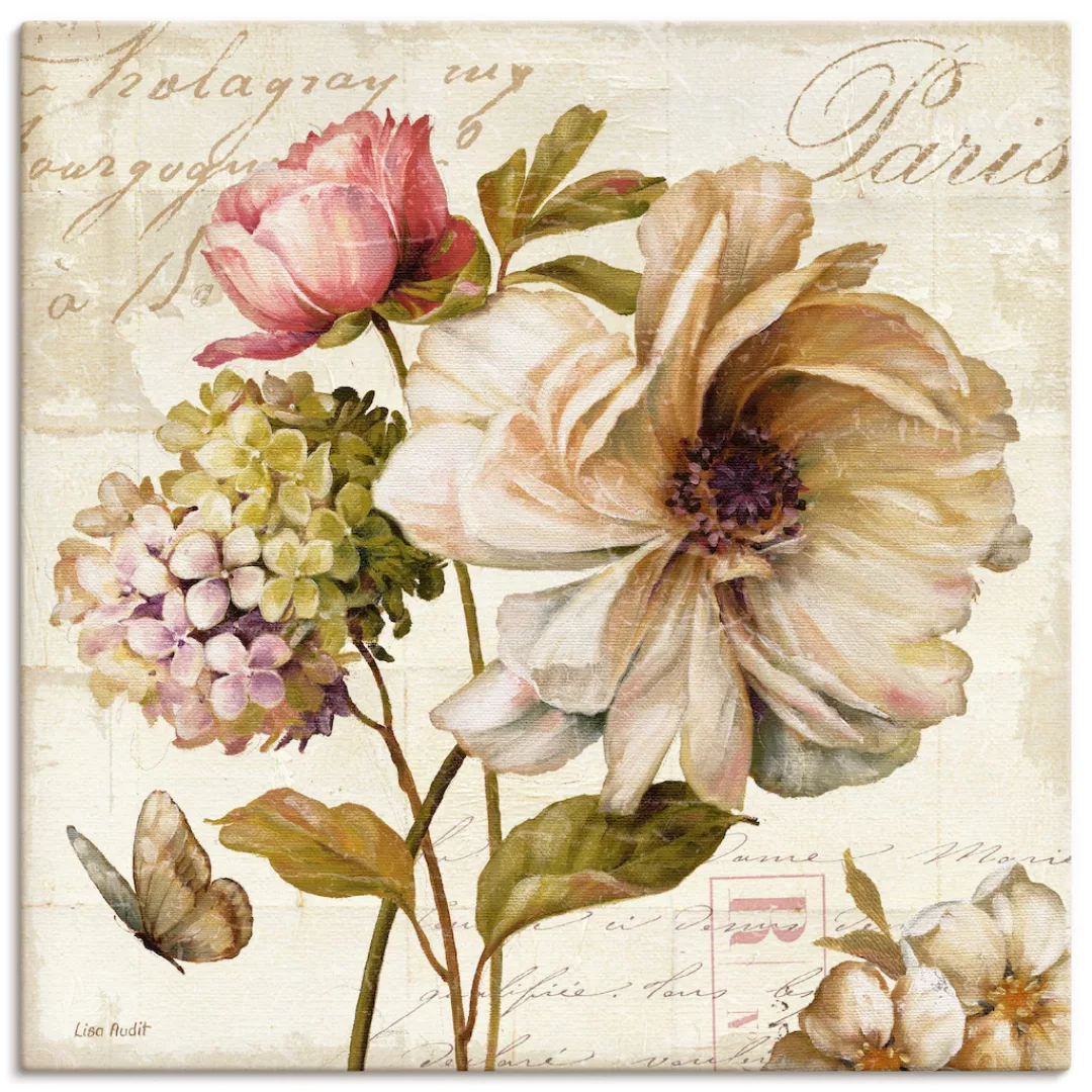 Artland Wandbild "Blumen II", Blumen, (1 St.), als Leinwandbild, Poster, Wa günstig online kaufen