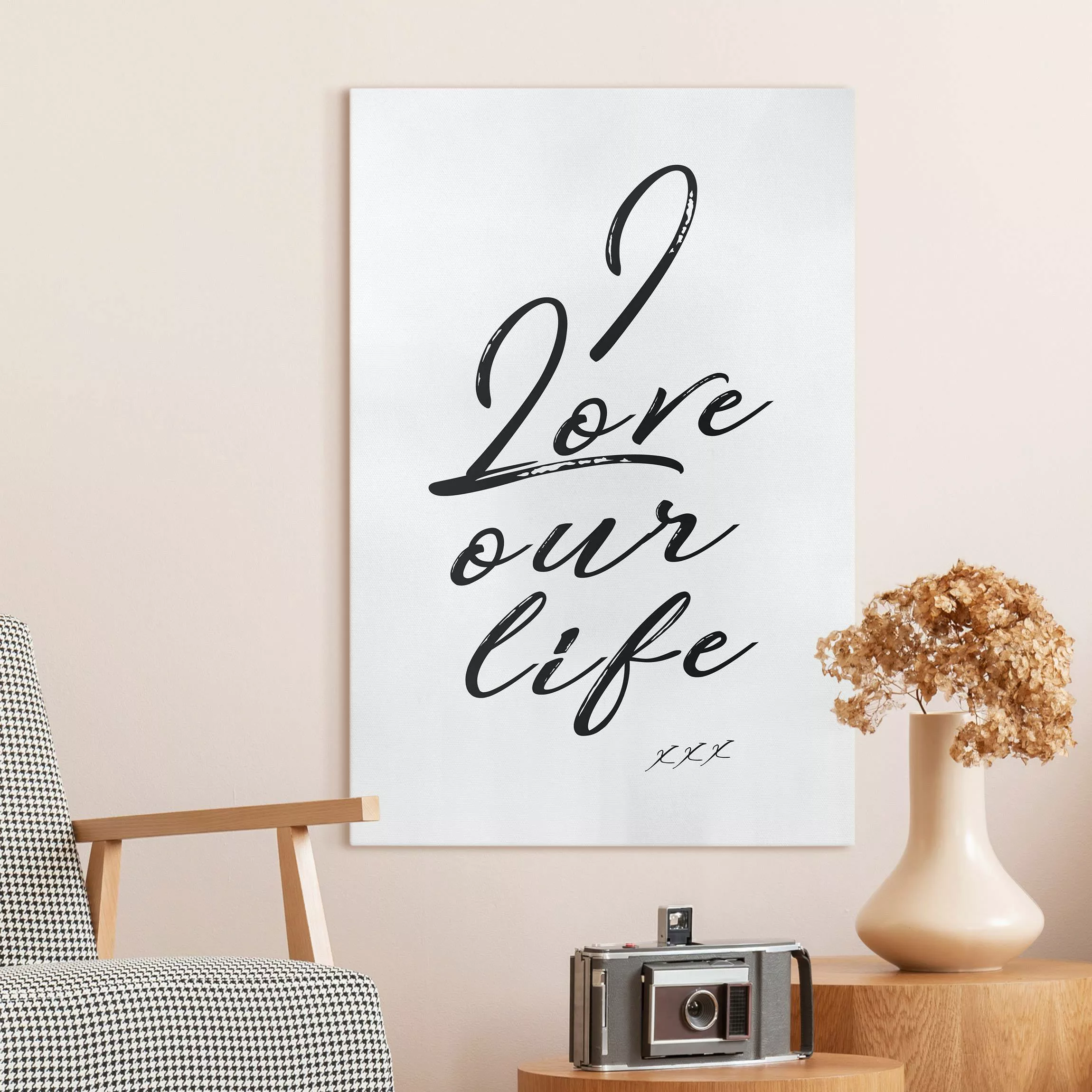 Leinwandbild I Love Our Life günstig online kaufen