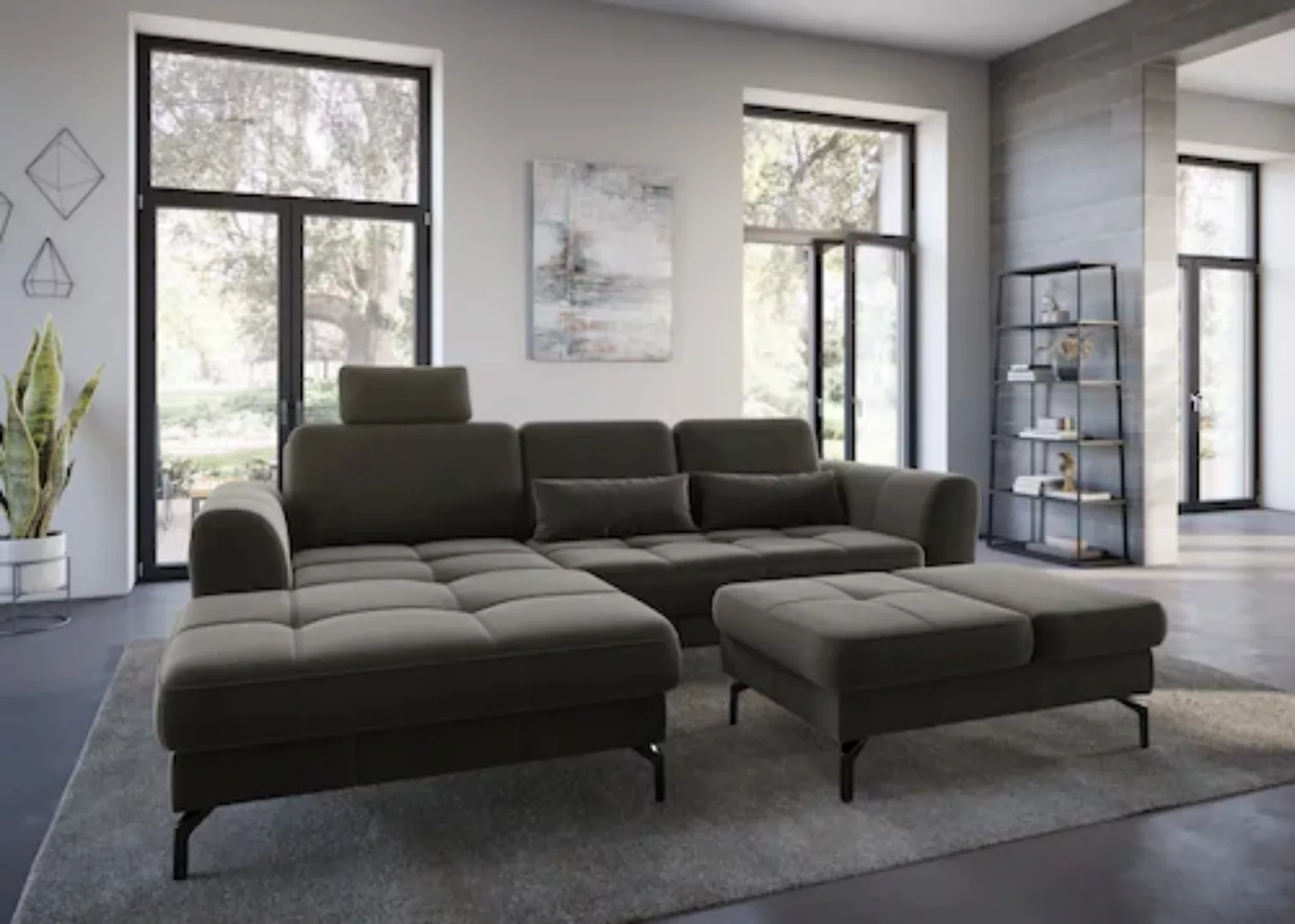 sit&more Ecksofa »Bendigo L-Form«, inklusive Sitztiefenverstellung, Bodenfr günstig online kaufen