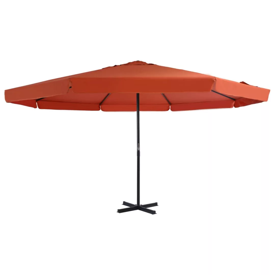 Sonnenschirm Aluminium-mast 500 Cm Terrakotta-rot günstig online kaufen