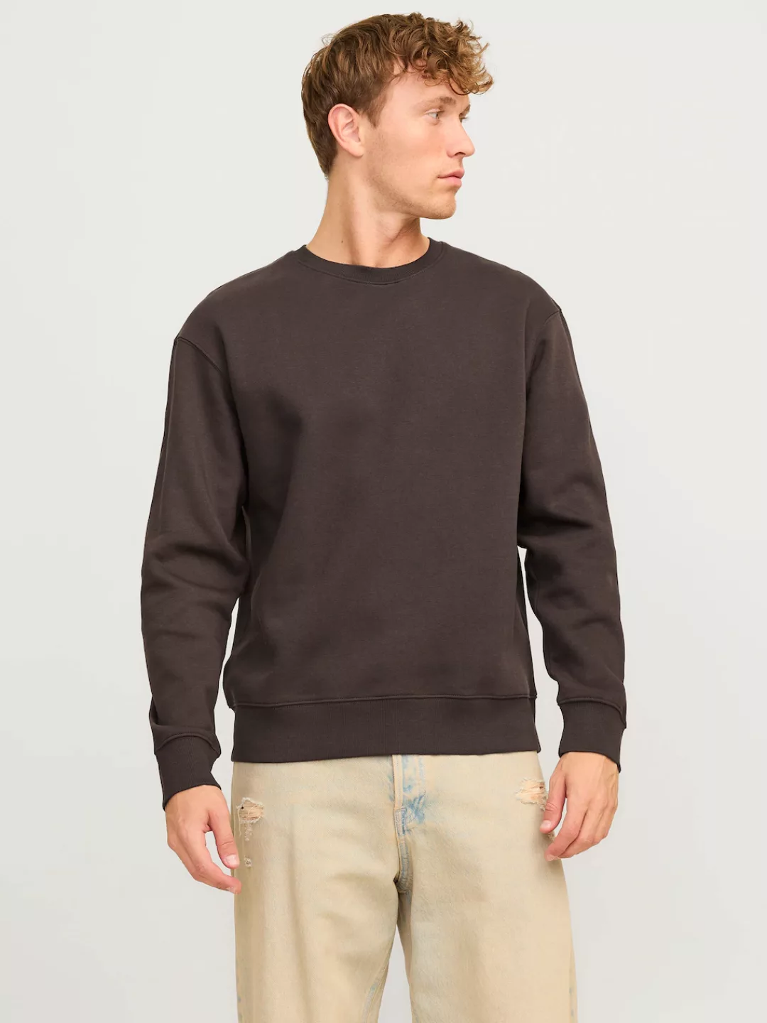 Jack & Jones Sweatshirt Basic Sweater Langarm Shirt Rundhals Pullover JJEST günstig online kaufen