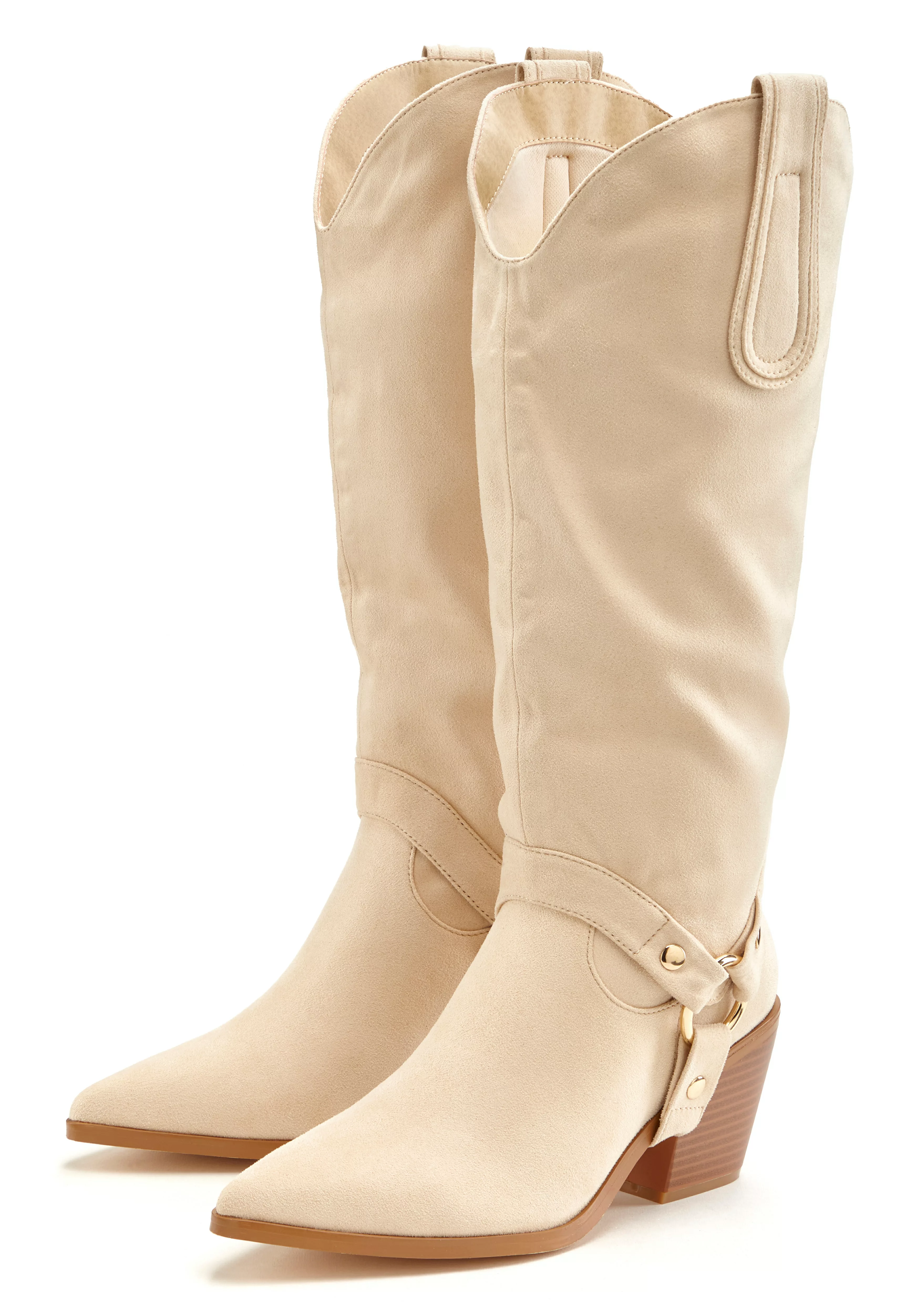 LASCANA Stiefelette "Cowboy Stiefel, Slouchy Boots", mit abnehmbarem Schaft günstig online kaufen