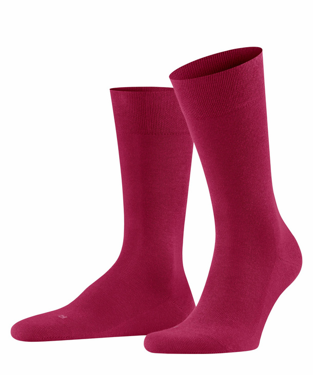 FALKE Sensitive London Herren Socken, 43-46, Rot, Uni, Baumwolle, 14616-854 günstig online kaufen