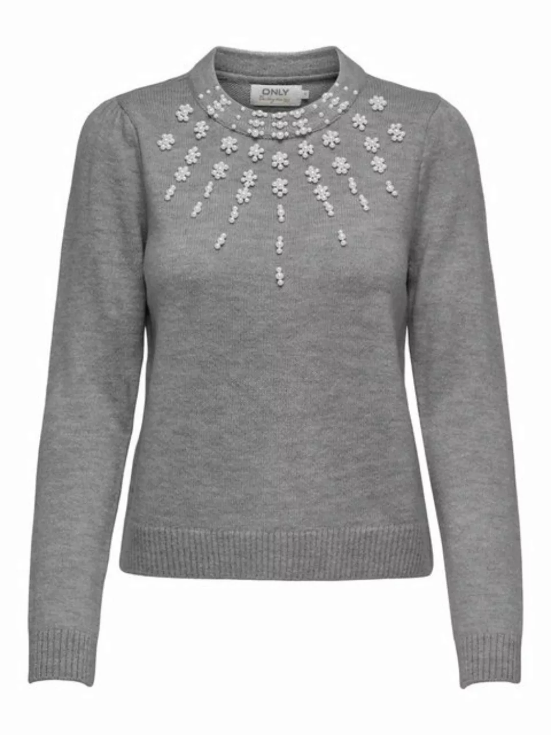 ONLY Rundhalspullover ONLBRIANNA LS PEARL O-NECK KNT günstig online kaufen