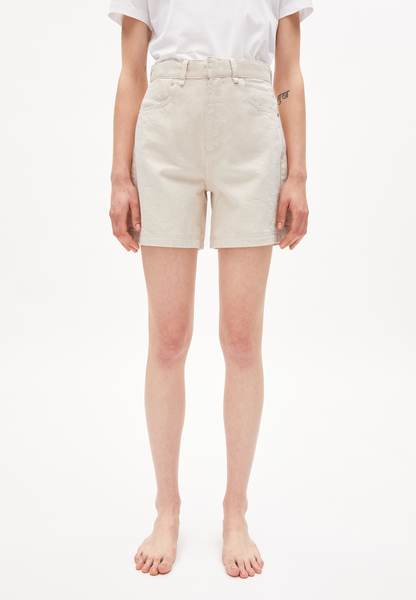 Aaneli Undyed - Damen Jeans Shorts Aus Bio-baumwoll Mix günstig online kaufen