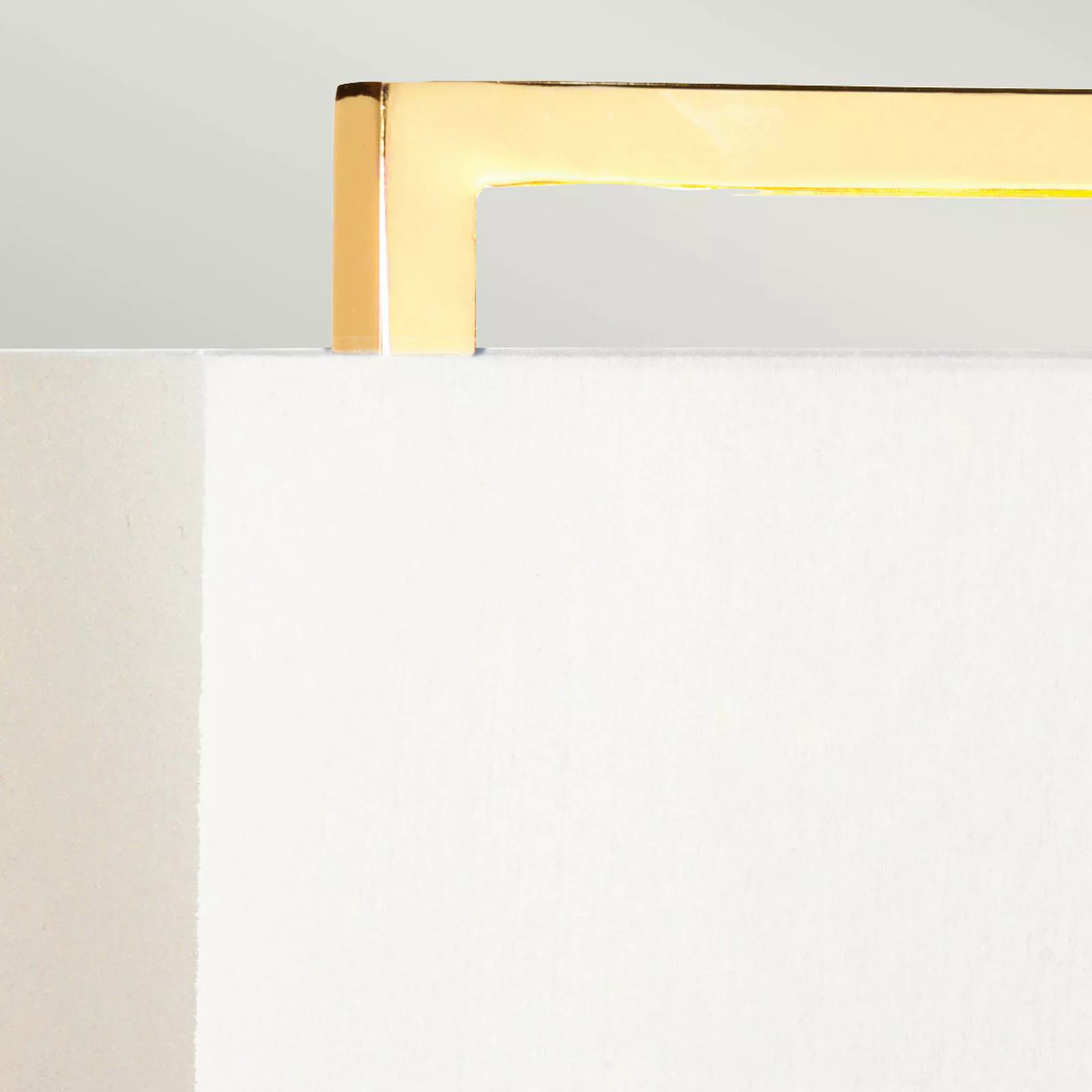 Textil-Tischlampe Cross Fuß gold/Schirm elfenbein günstig online kaufen