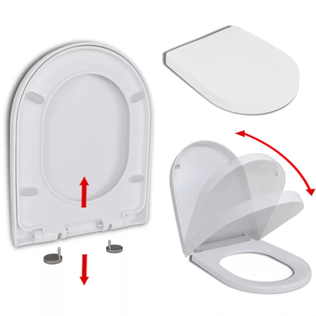 vidaXL WC-Sitz Toilettensitz mit Absenkautomatik und günstig online kaufen
