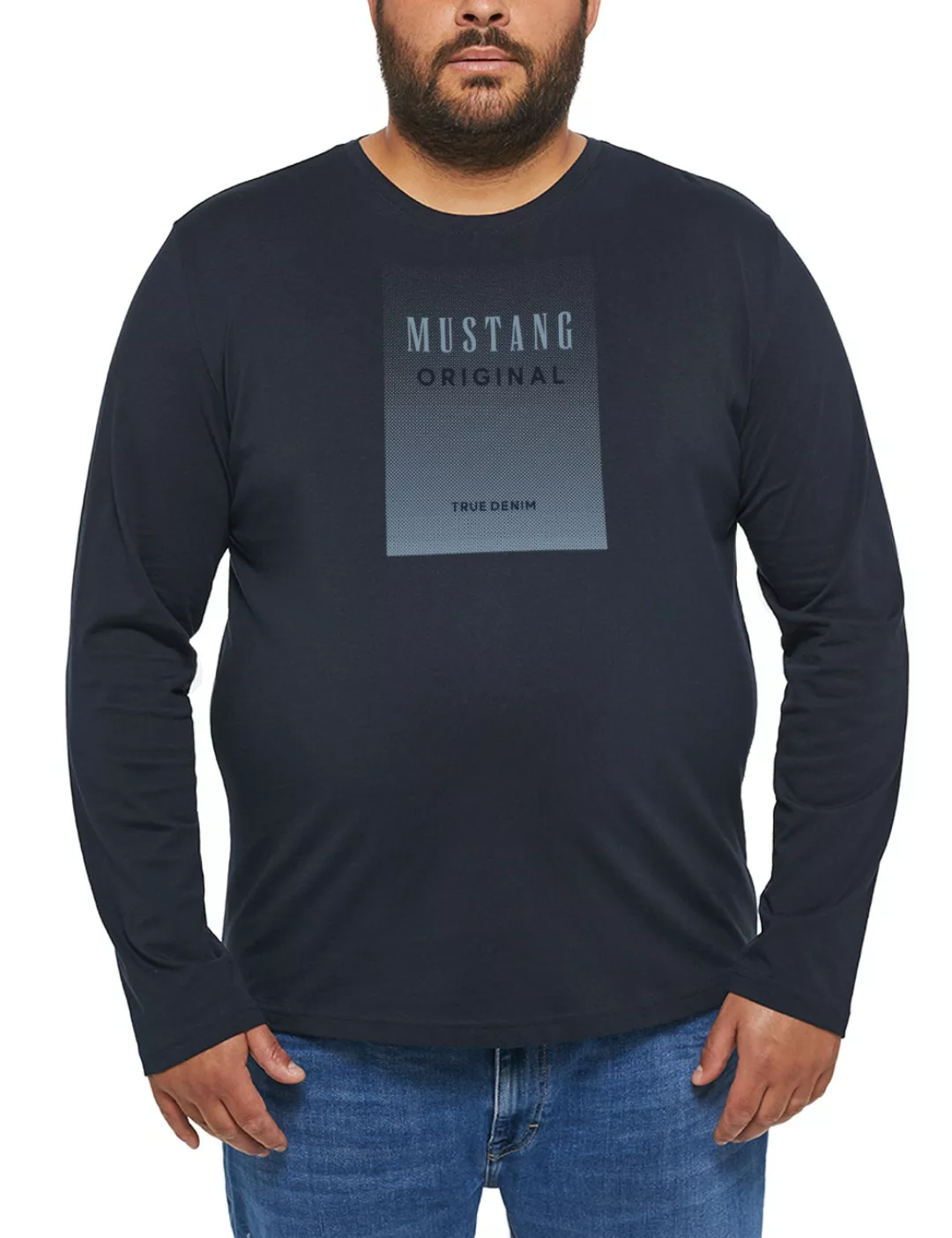 MUSTANG Langarmshirt "Style Adrian C Print" günstig online kaufen