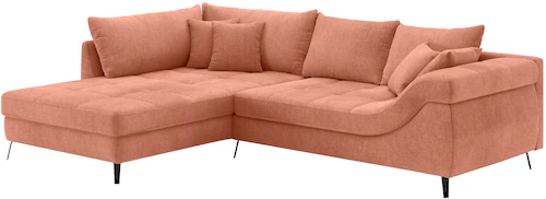 INOSIGN Ecksofa »Portofino, L-Form«, Mit Kaltschaumpolsterung, bis 140 kg b günstig online kaufen