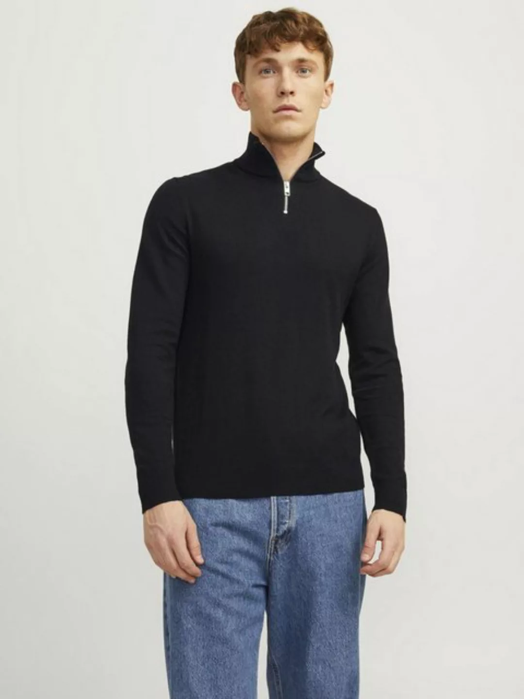 Jack & Jones Rundhalspullover EMIL KNIT HALF ZIP günstig online kaufen