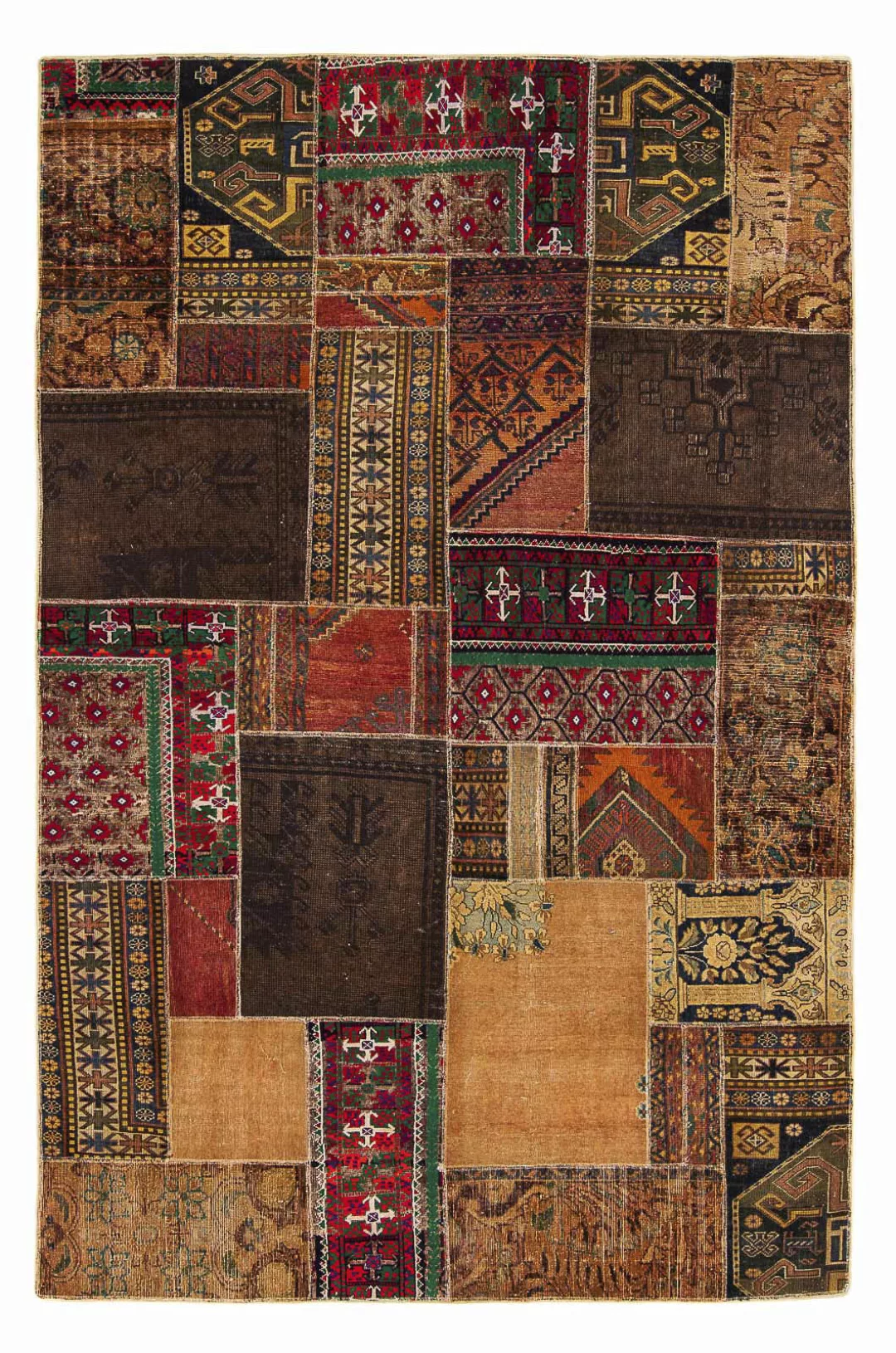 morgenland Wollteppich »Patchwork Patchwork 256 x 172 cm«, rechteckig, 8 mm günstig online kaufen