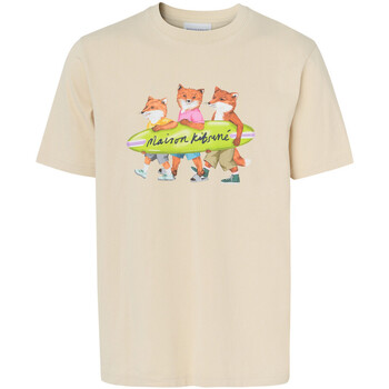 Maison Kitsuné  T-Shirts & Poloshirts T-Shirt Maison Kitsuné Surfing Foxes günstig online kaufen