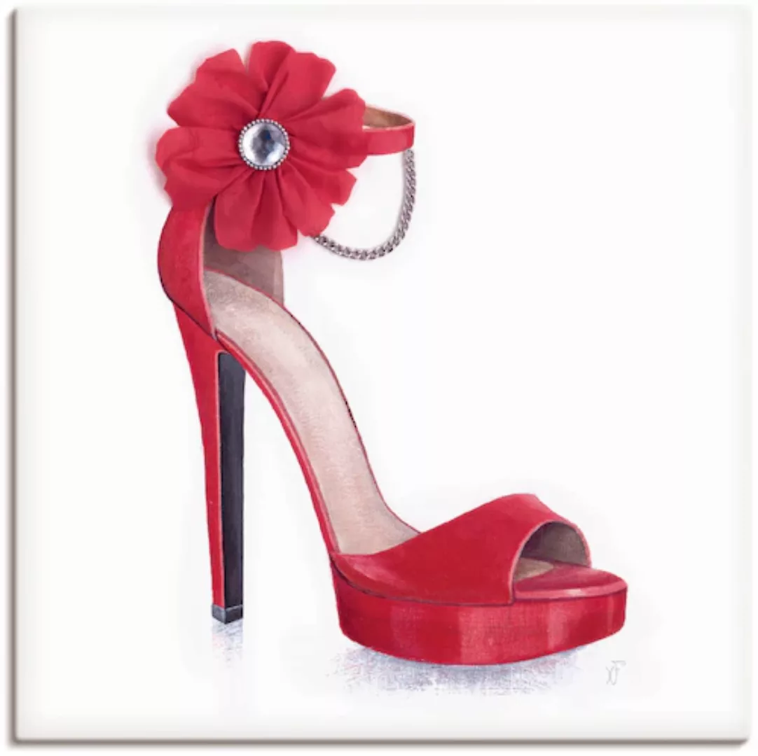 Artland Leinwandbild "Damenschuh - Rotes Modell", Modebilder, (1 St.), auf günstig online kaufen