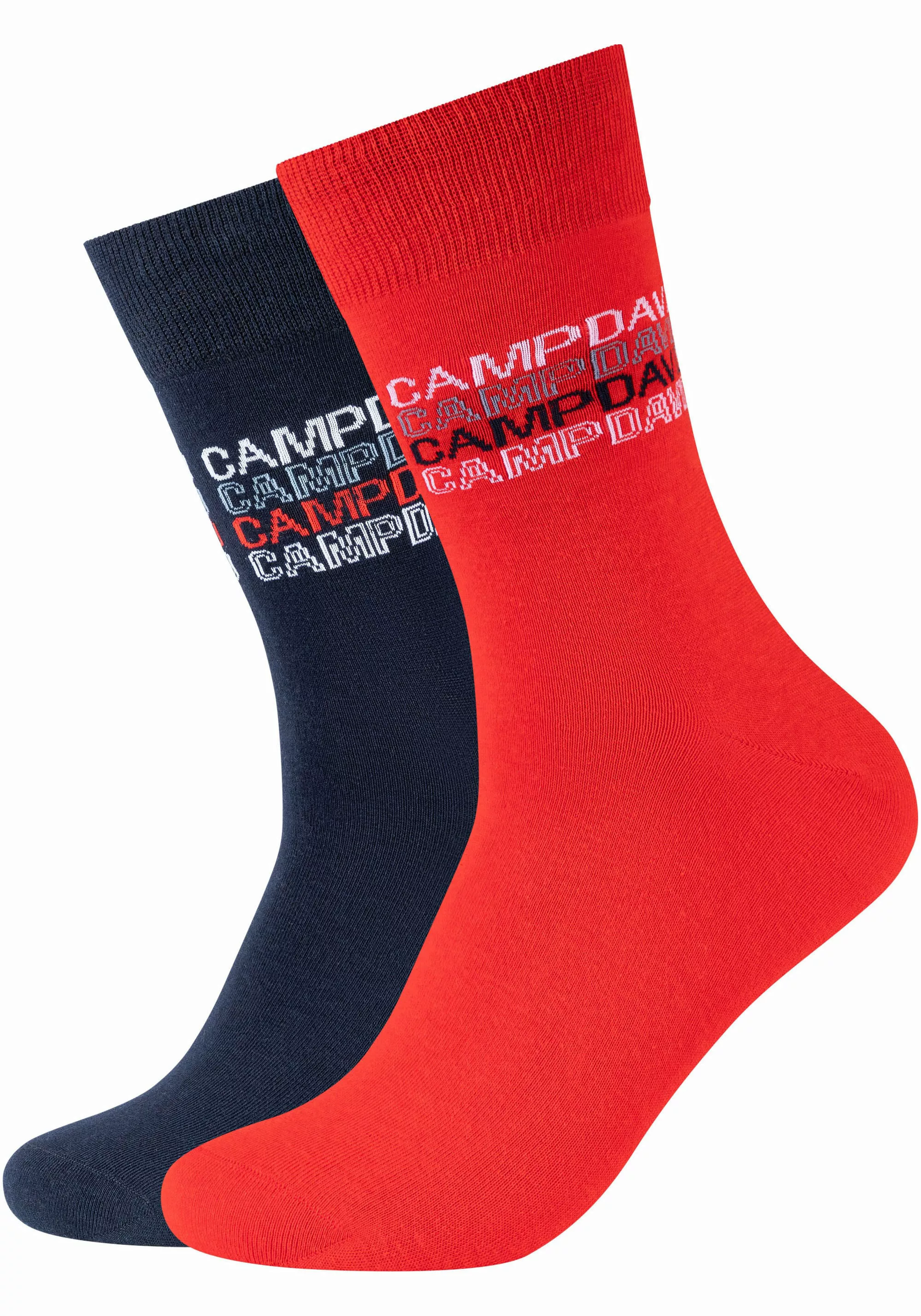 CAMP DAVID Socken "casual", (4er Pack), mit Markenlogo günstig online kaufen