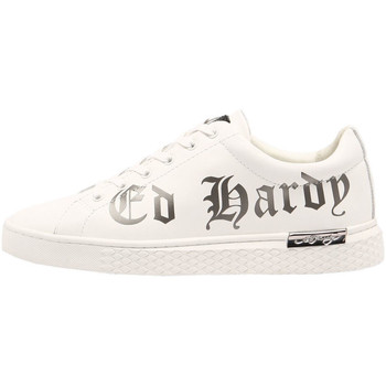 Ed Hardy  Sneaker Script low top white-gun metal günstig online kaufen