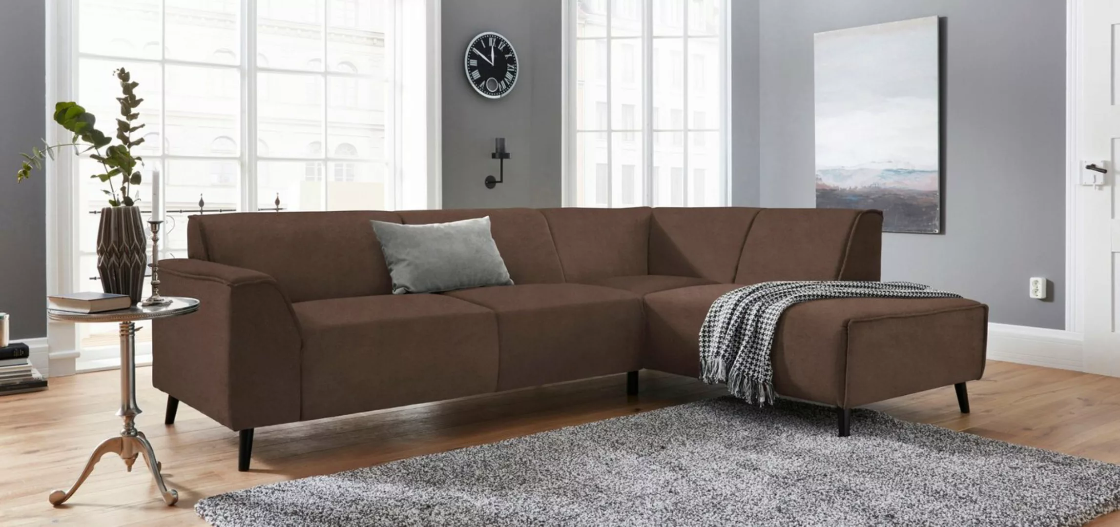 DOMO collection Ecksofa Amora L-Form, mit Ottomane, inklusive komfortablen günstig online kaufen