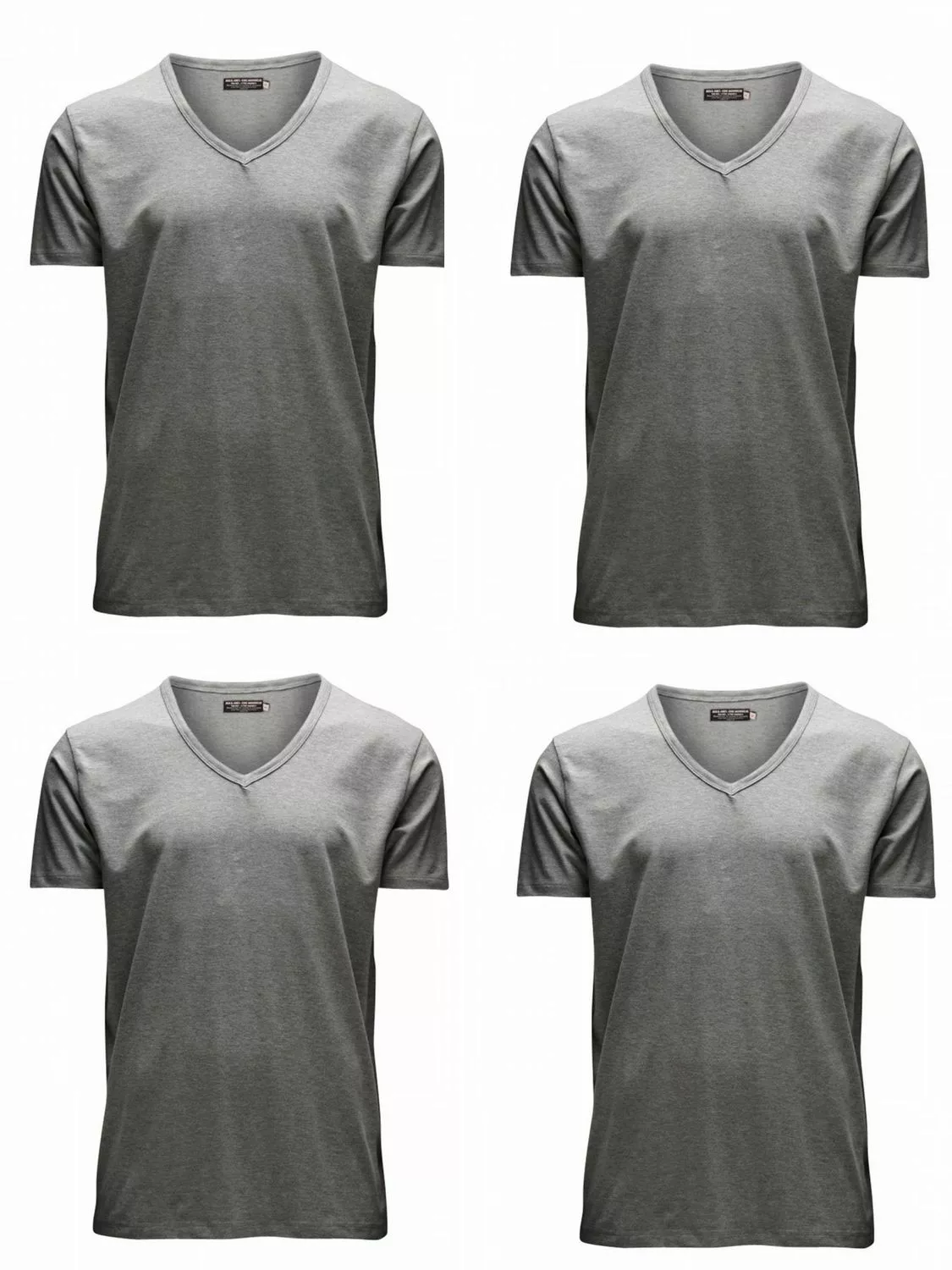 Jack & Jones Herren T-Shirt O-Neck & V-Neck Slim Fit 4er Pack günstig online kaufen