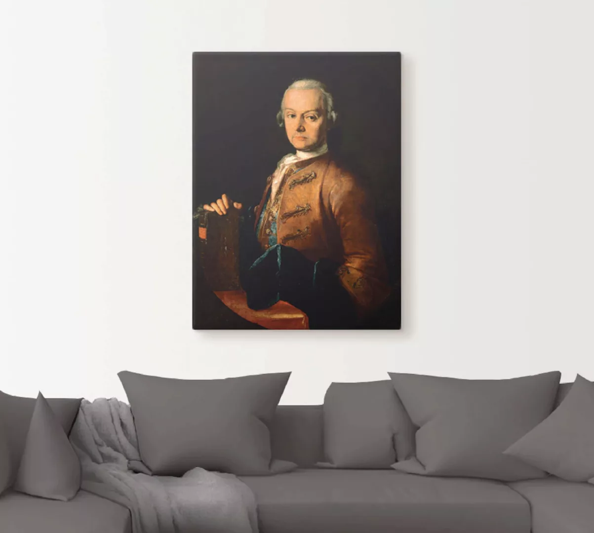 Artland Leinwandbild "Bildnis Leopold Mozart. Um 1765", Menschen, (1 St.), günstig online kaufen