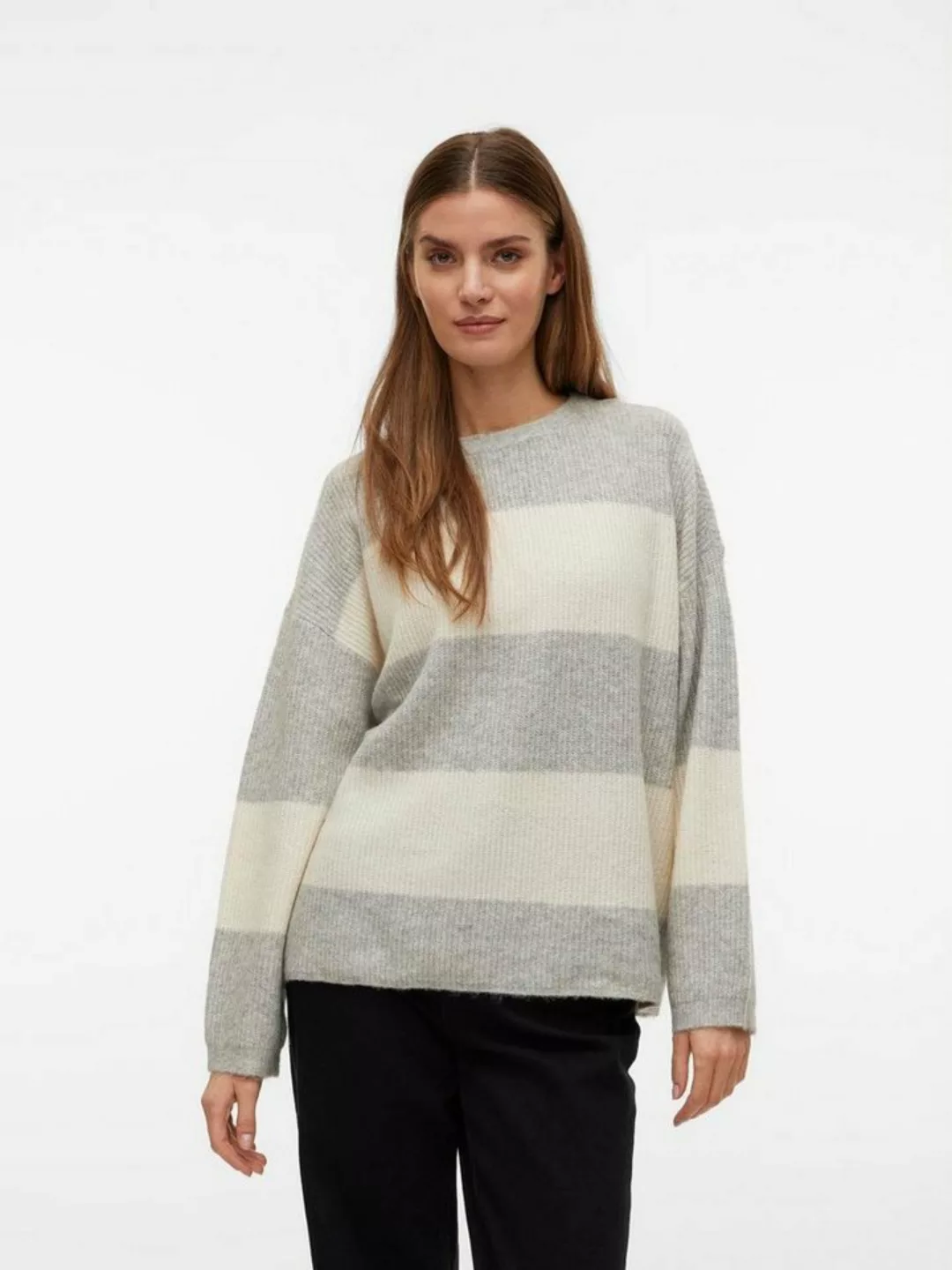 Vero Moda Rundhalspullover "VMNATAHLIE LS O-NECK PULLOVER GA NOOS" günstig online kaufen