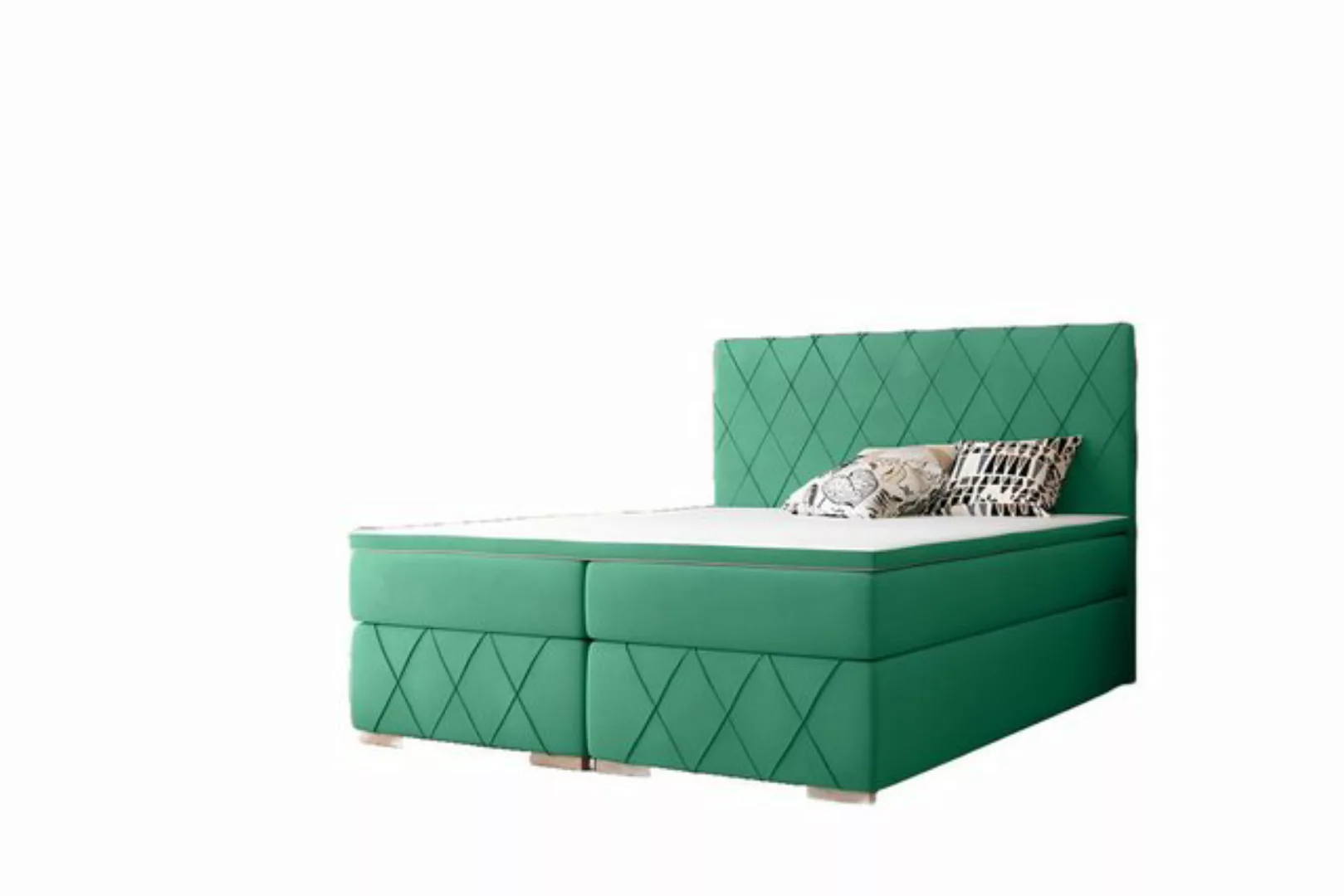 Xlmoebel Bett Komplett-Set Boxspringbett mit Luxus-Matratze und Topper, gep günstig online kaufen