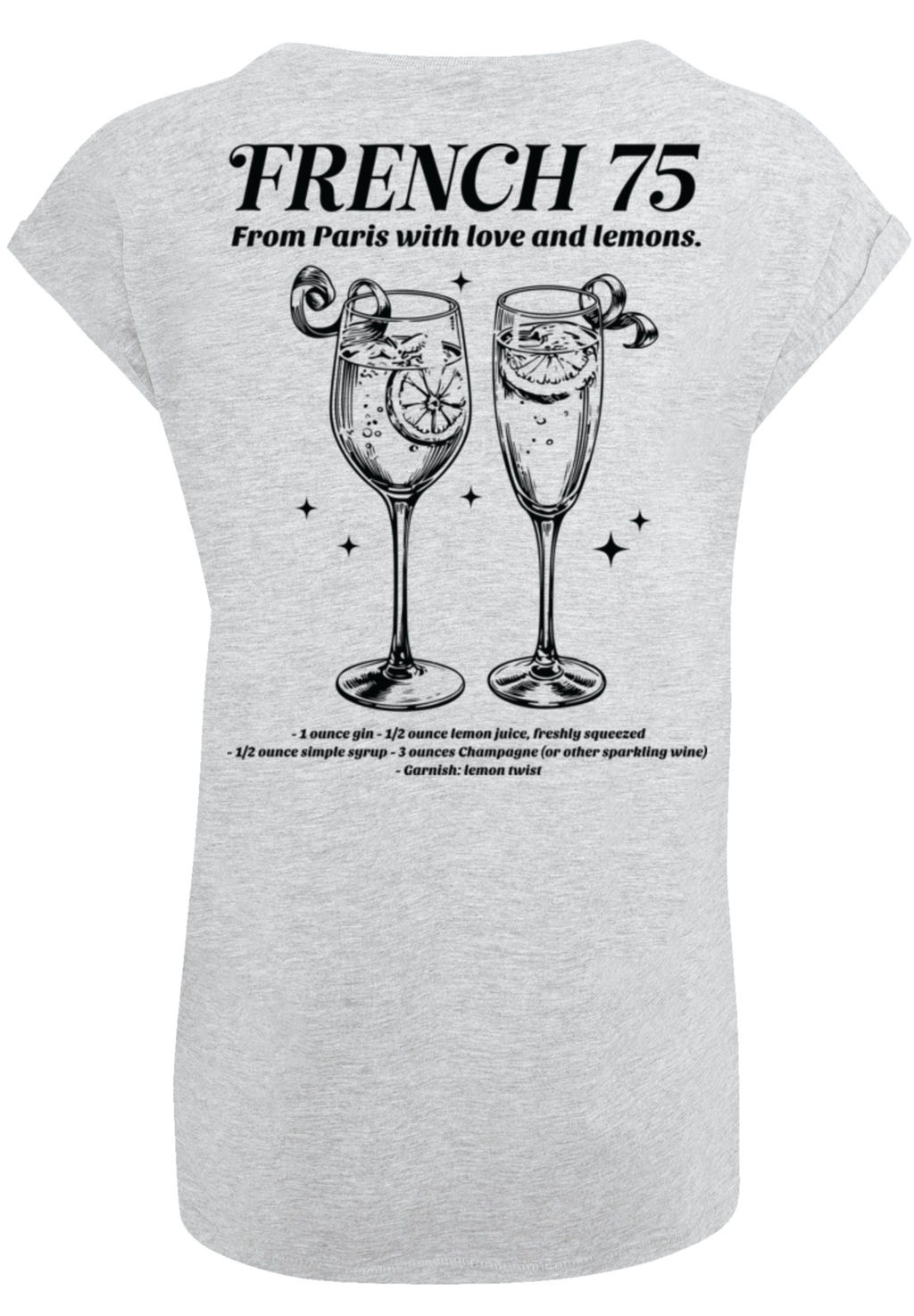 F4NT4STIC T-Shirt "French 75 From Paris With Love", Premium Qualität günstig online kaufen