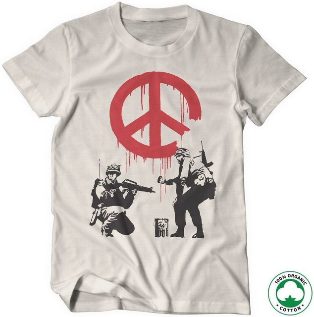 Hybris T-Shirt Soldiers Painting CND Sign Organic T-Shirt günstig online kaufen